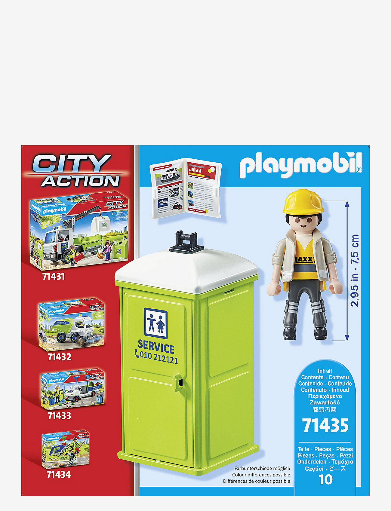 PLAYMOBIL - PLAYMOBIL City Action Portable Toilet - 71435 - playmobil city action - multicolored - 1