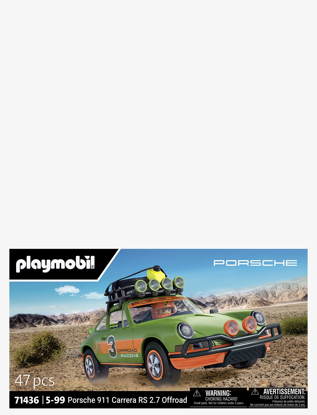 PLAYMOBIL - PLAYMOBIL Cars Porsche 911 Carrera RS 2.7 - Offroad - 71436 - playmobil cars - multicolored - 0