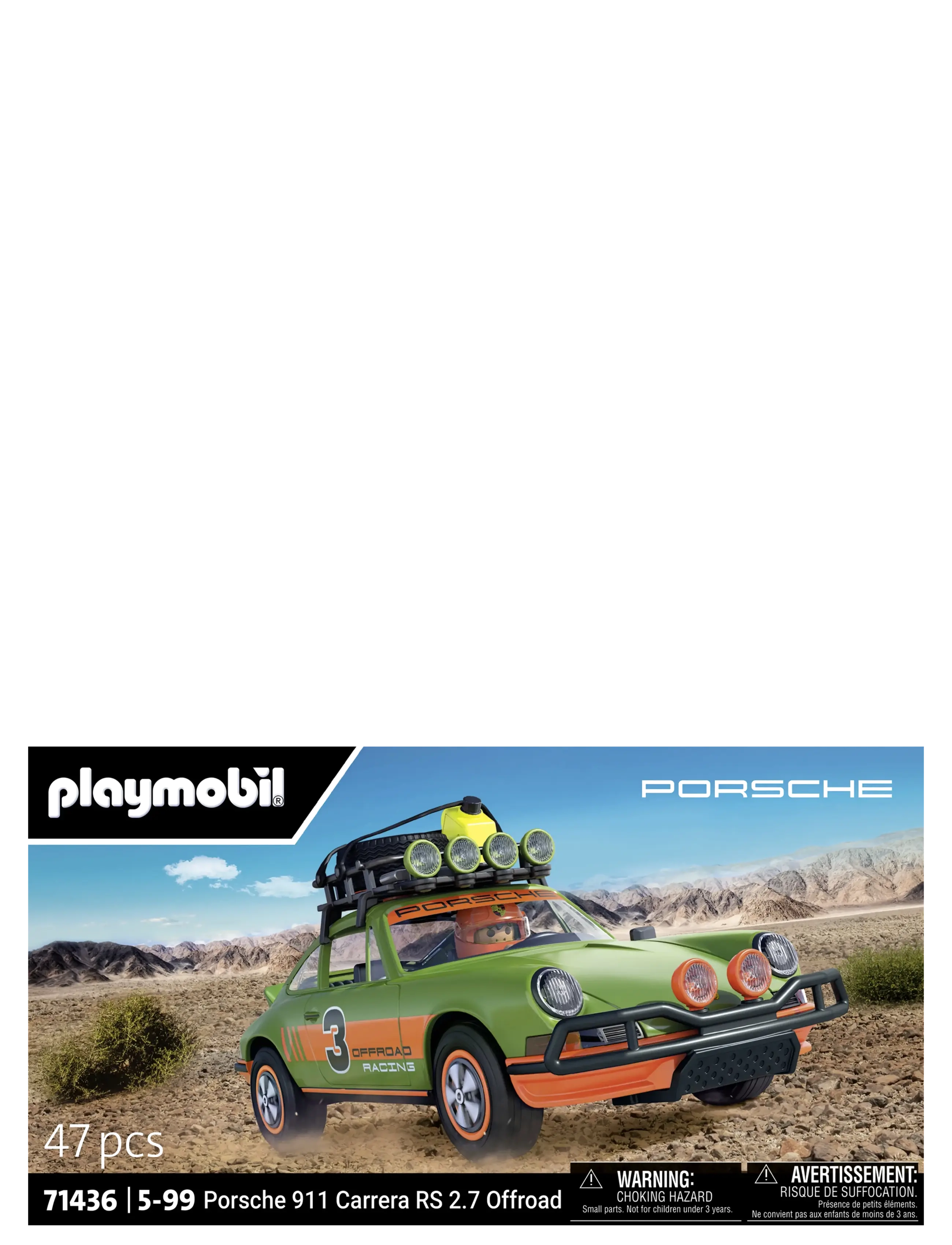 PLAYMOBIL PLAYMOBIL Cars Porsche 911 Carrera RS 2.7 - Offroad - 71436 - Playmobil Cars - MULTICOLORED / green