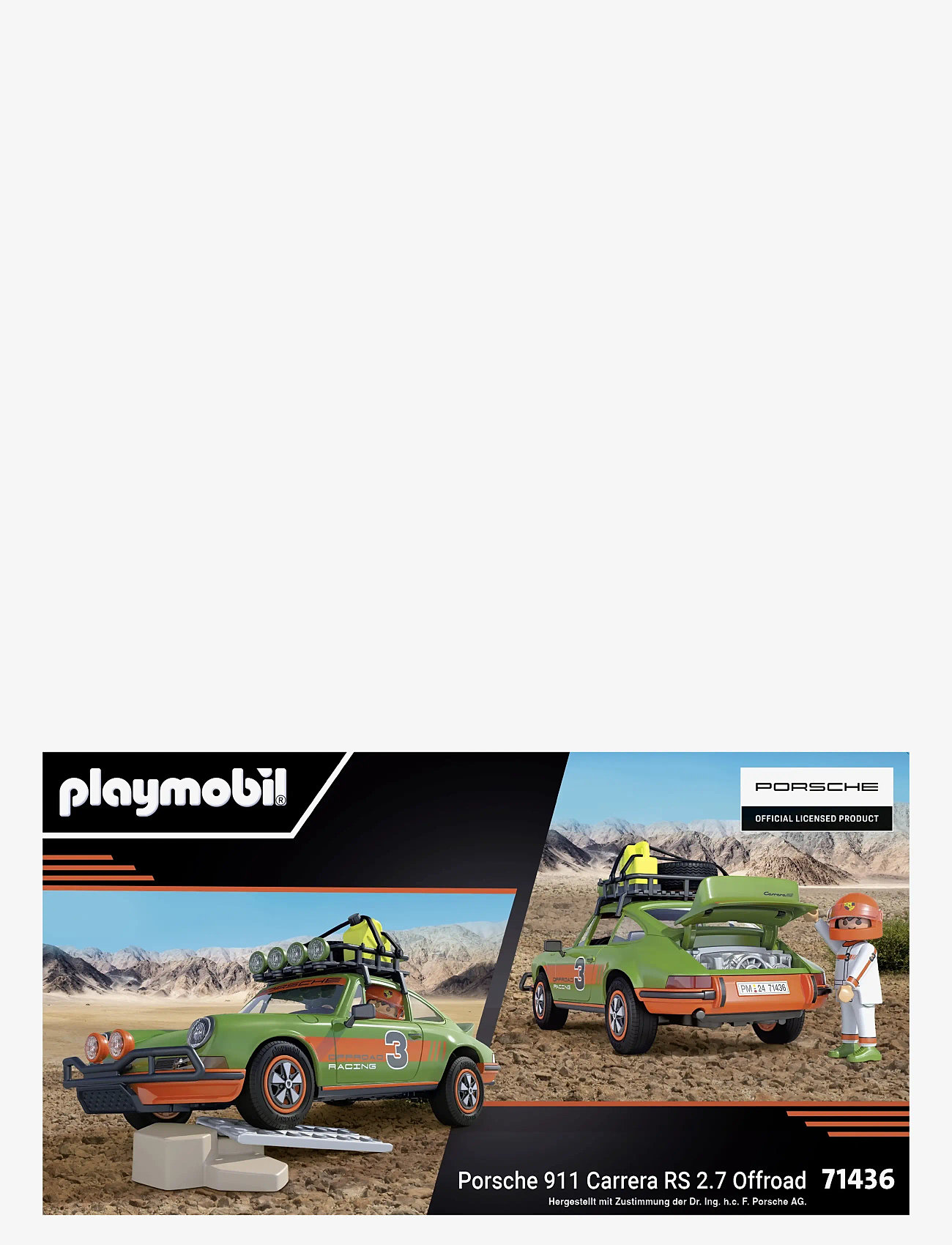 PLAYMOBIL - PLAYMOBIL Cars Porsche 911 Carrera RS 2.7 - Offroad - 71436 - playmobil cars - multicolored - 2