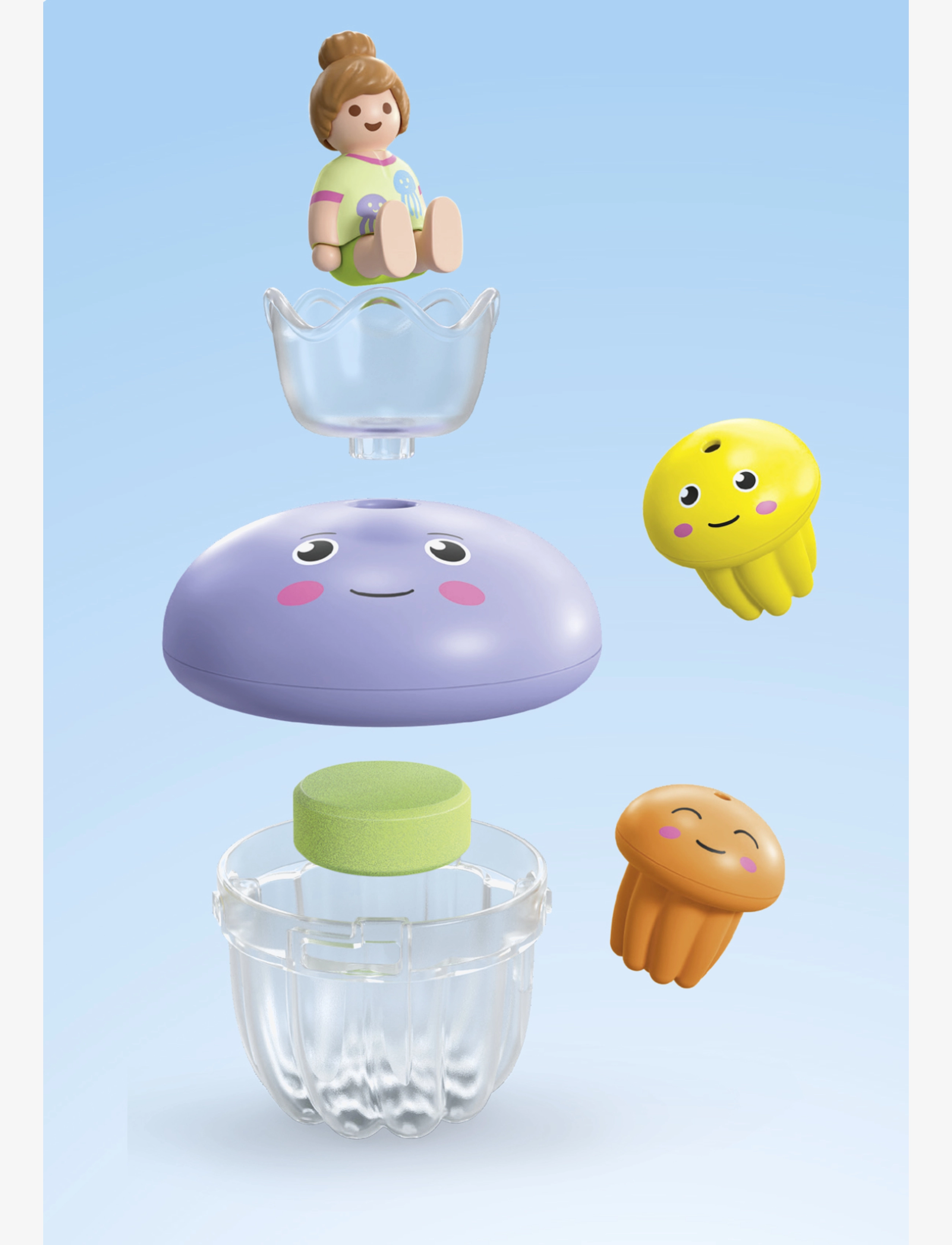 PLAYMOBIL - JUNIOR & Tinti: Colourful Jelly Fish Family - andet vandlegetøj - multicolored - 3