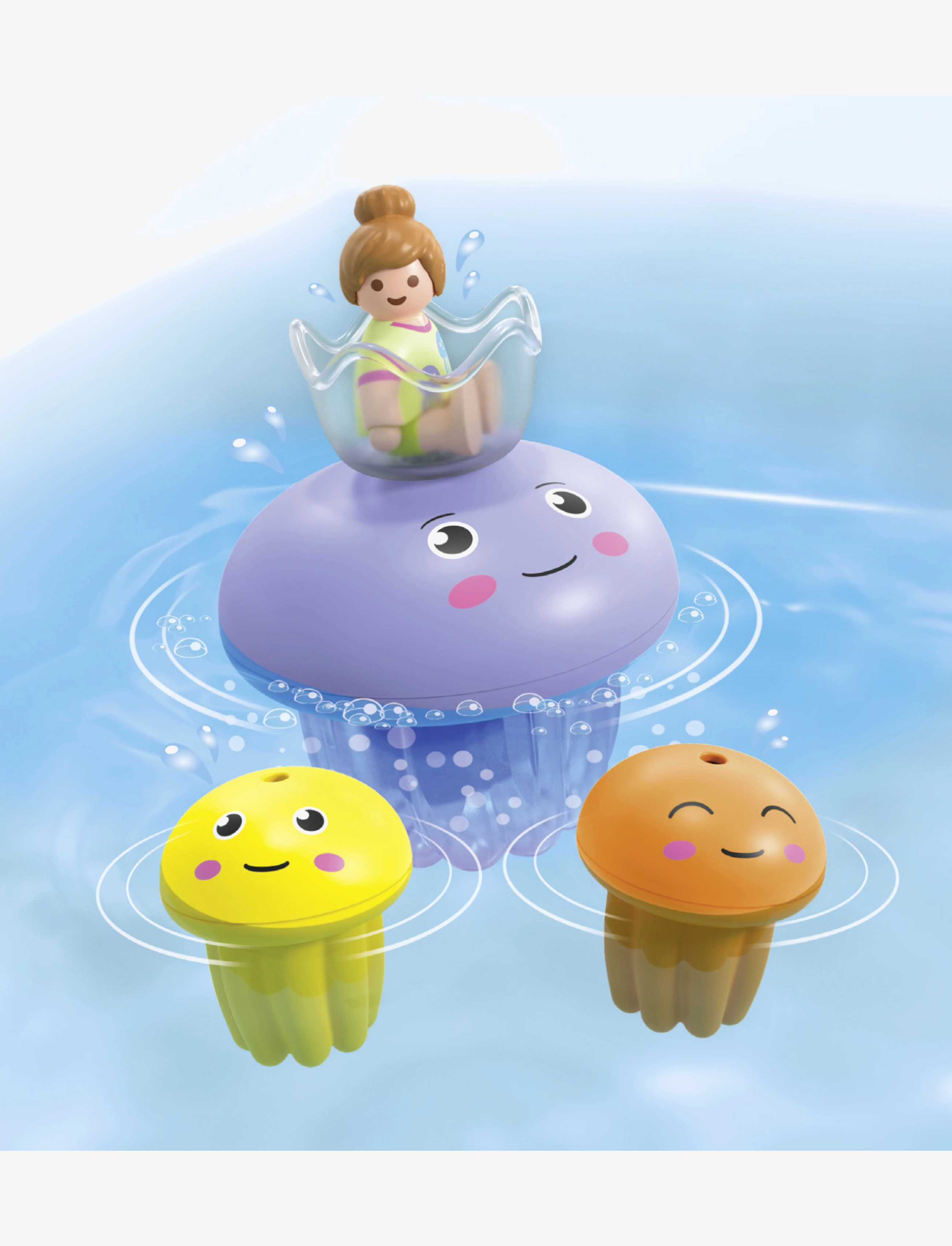 PLAYMOBIL - JUNIOR & Tinti: Colourful Jelly Fish Family - andet vandlegetøj - multicolored - 4