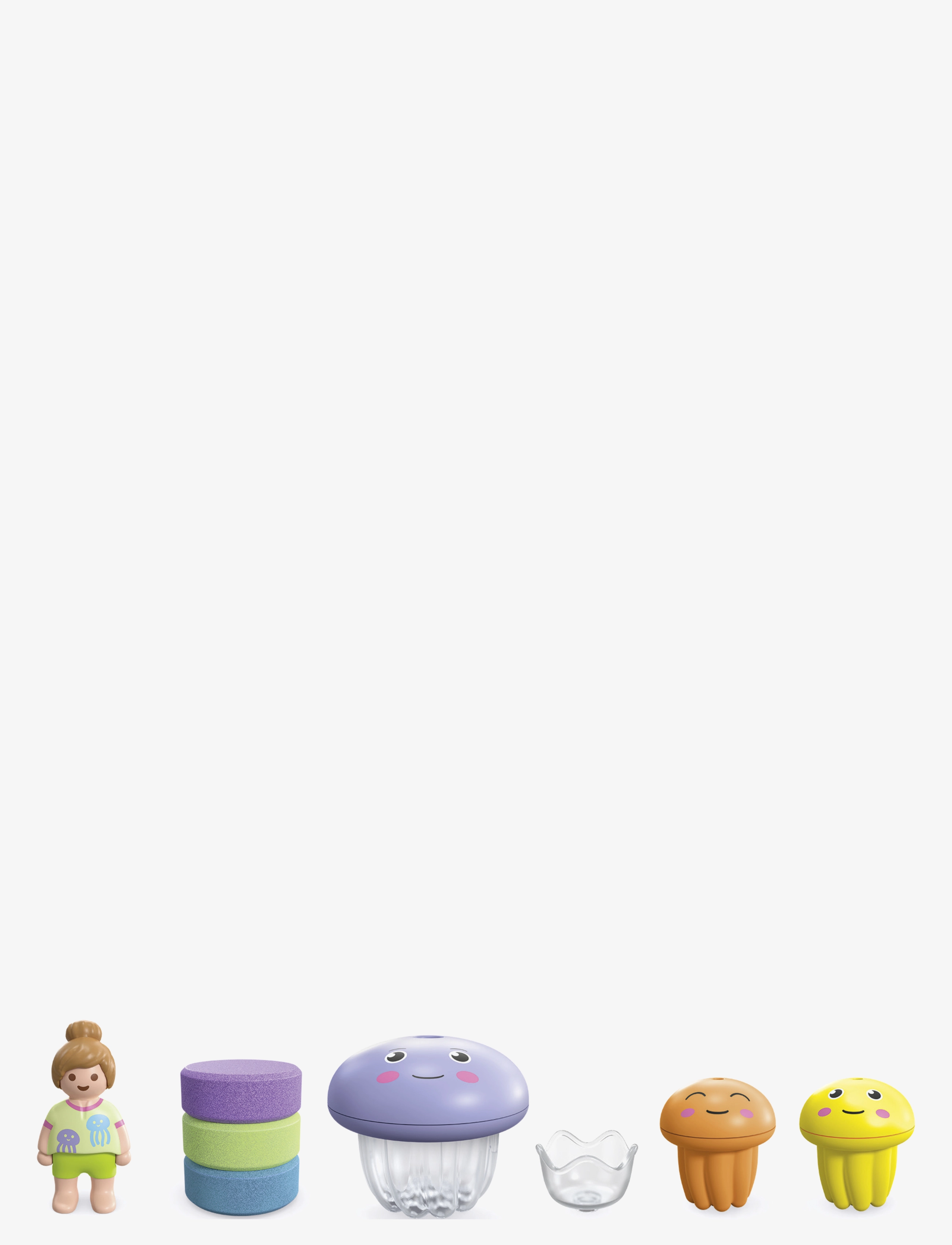 PLAYMOBIL - JUNIOR & Tinti: Colourful Jelly Fish Family - playmobil 1.2.3 - multicolored - 5