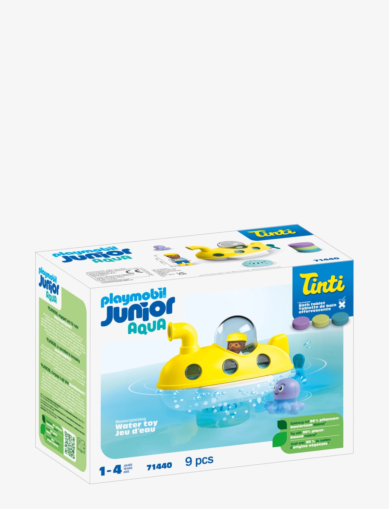 PLAYMOBIL Junior & Tinti: Colourful Submarine, One Size, Multi/patterned, Playmobil Legetøj > Playmobil 1.2.3 Aqua, Børn