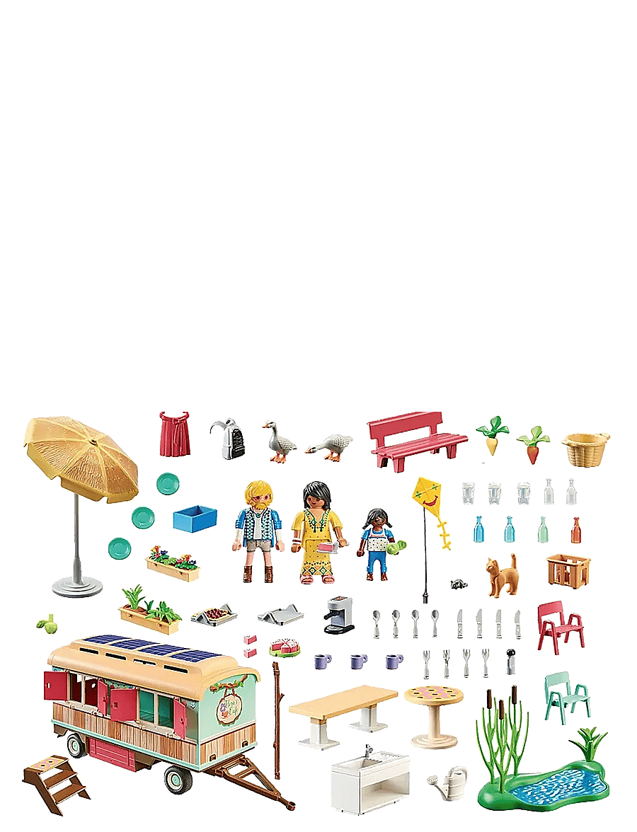 PLAYMOBIL - PLAYMOBIL Country Cozy site trailer cafe - 71441 - playmobil country - multicolored - 2