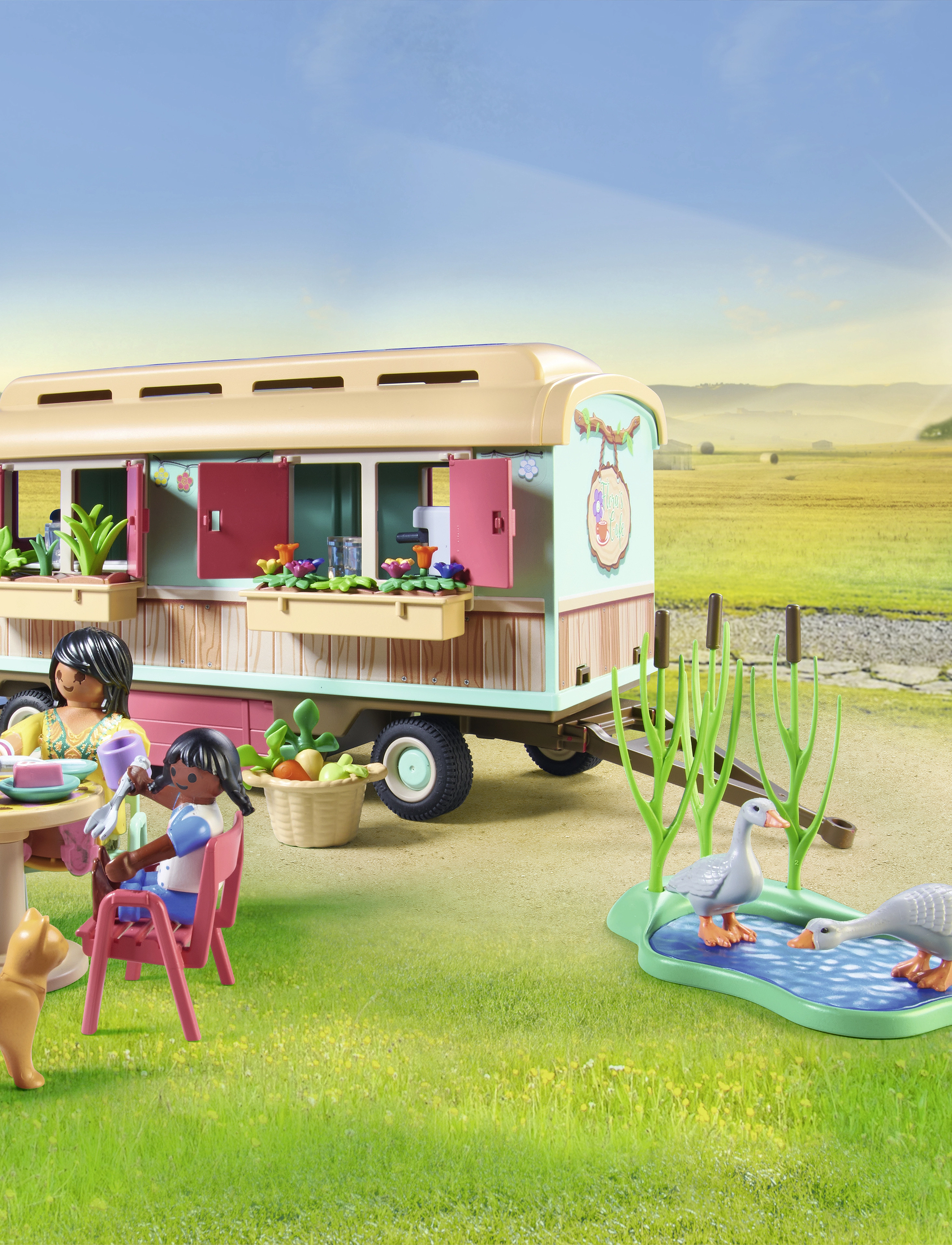 PLAYMOBIL Playmobil Country Hyggelig Campingvogn-Café - 71441, One Size, Multi/patterned, Playmobil Legetøj > Playmobil Country, Børn