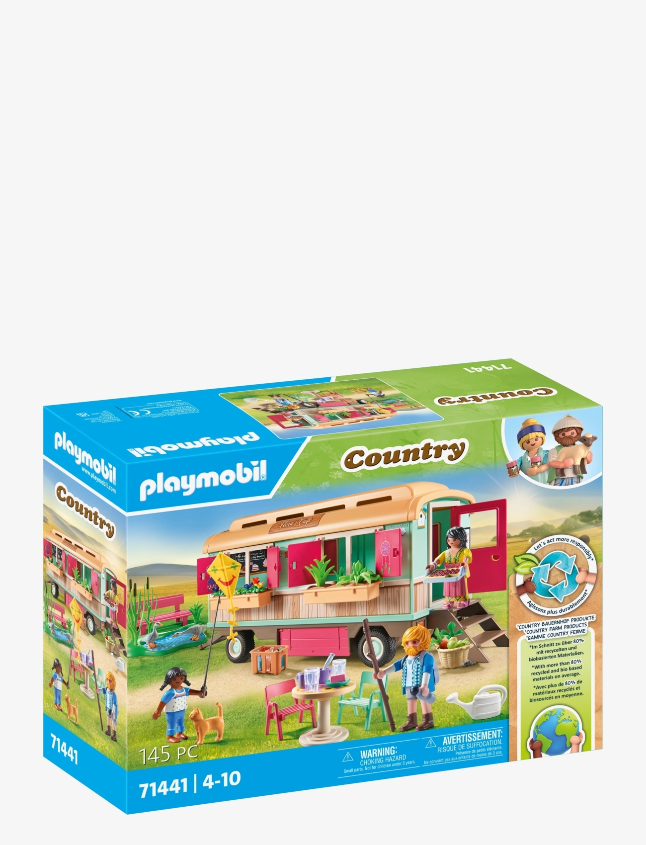 PLAYMOBIL - PLAYMOBIL Country Hyggelig campingvogn-café - 71441 - playmobil country - multicolored - 3