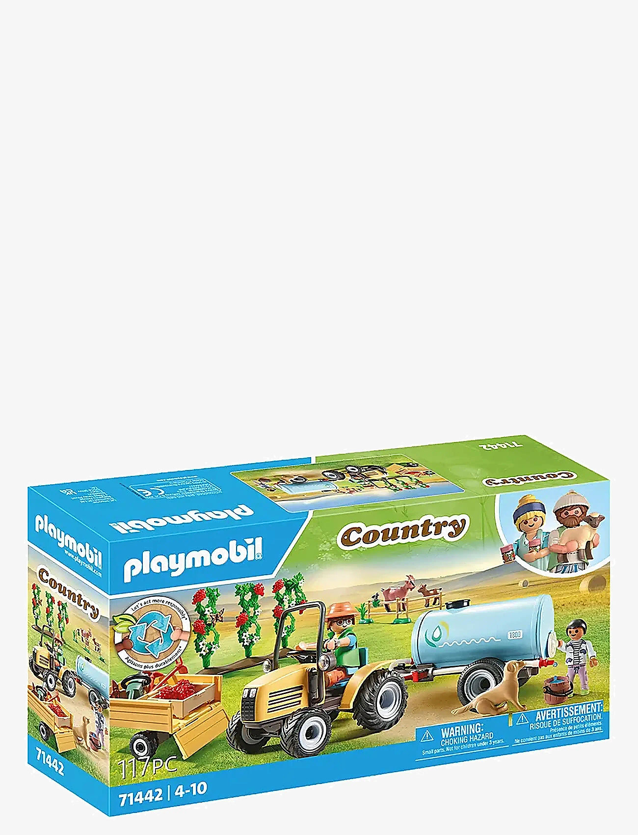 PLAYMOBIL Playmobil Country Tractor With Trailer And Water Tank