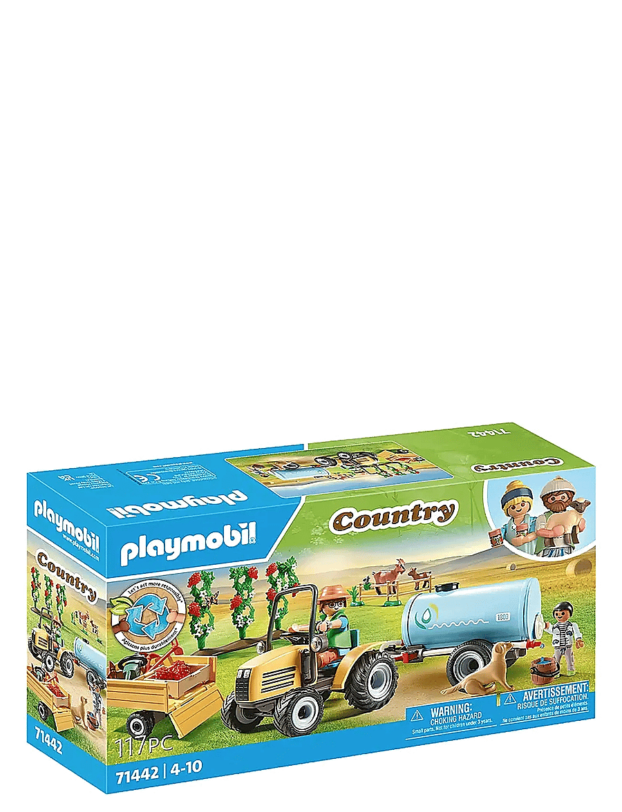 PLAYMOBIL - PLAYMOBIL Country Tractor with trailer and water tank - 71442 - multicolored - 1