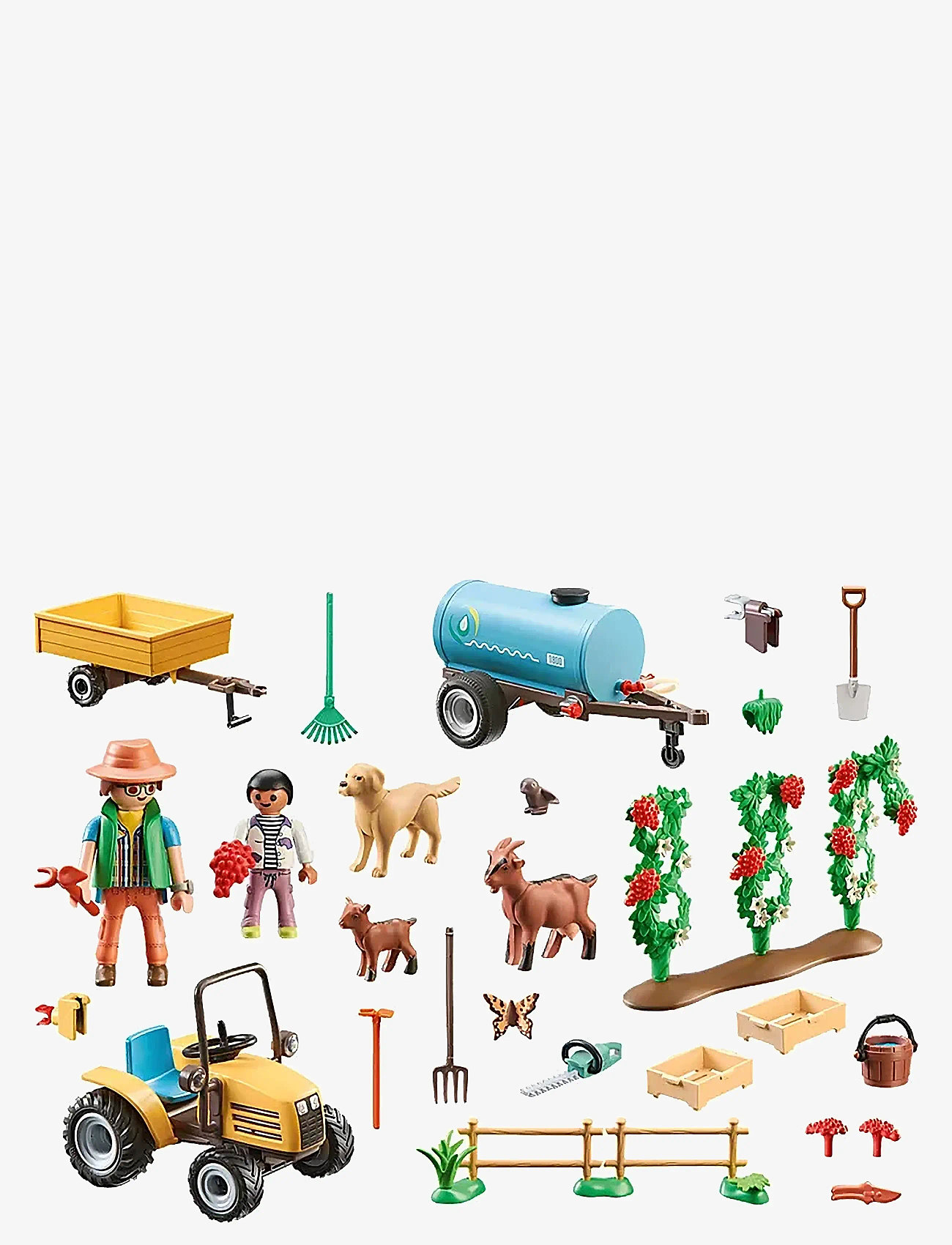 PLAYMOBIL - PLAYMOBIL Traktor m/ anhænger & vandtank - 71442 - playmobil country - multicolored - 2