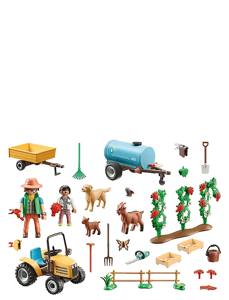 PLAYMOBIL - PLAYMOBIL Country Tractor with trailer and water tank - 71442 - multicolored - 2