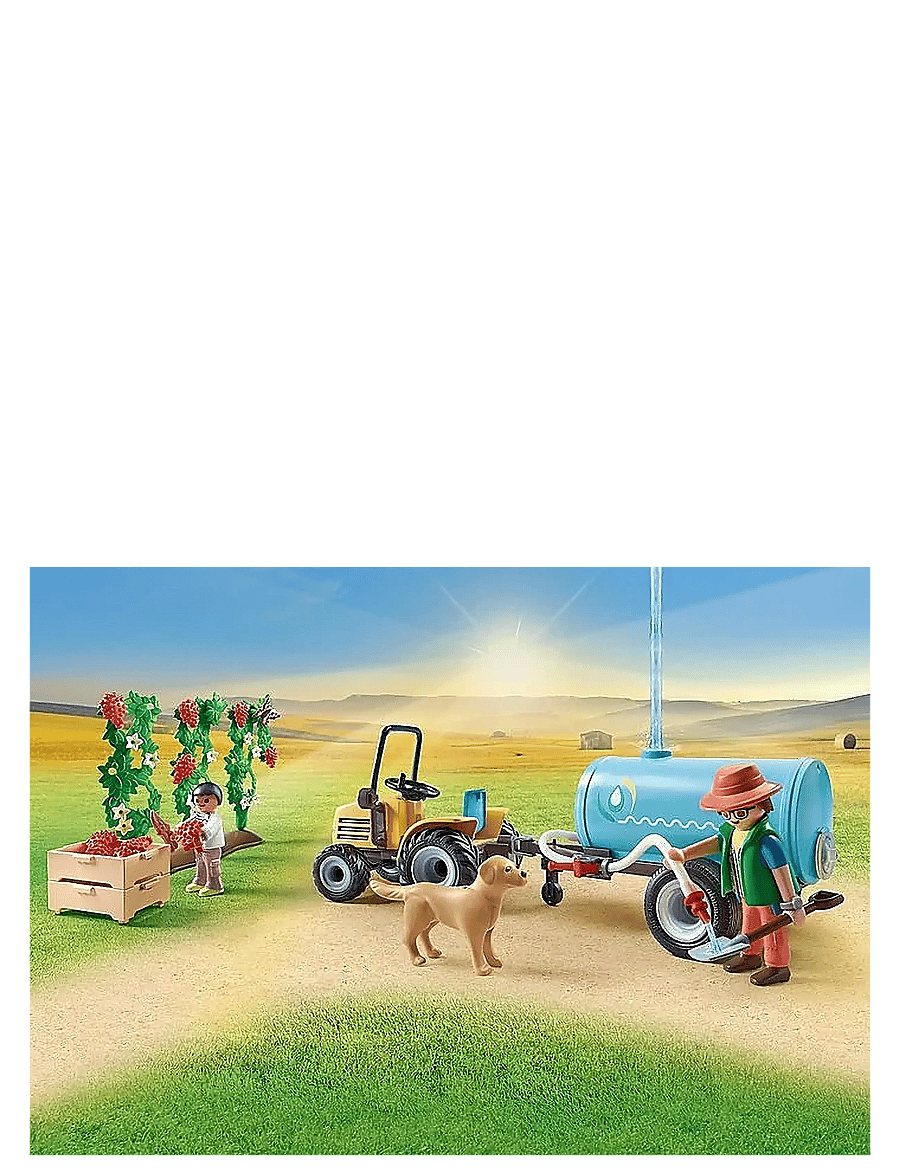 PLAYMOBIL - PLAYMOBIL Country Tractor with trailer and water tank - 71442 - multicolored - 3