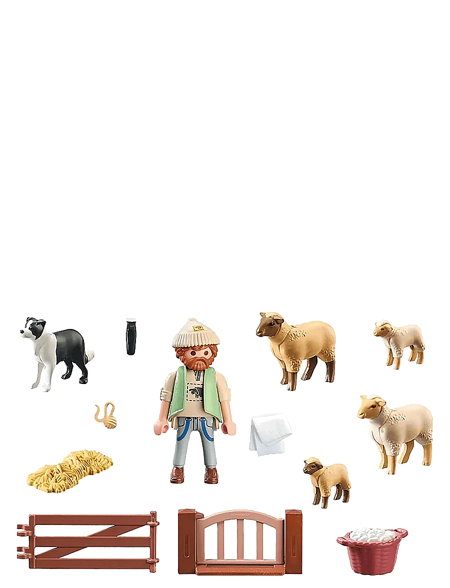 PLAYMOBIL - PLAYMOBIL Country Young Shepherd with flock of sheep - 71444 - playmobil country - multicolored - 2