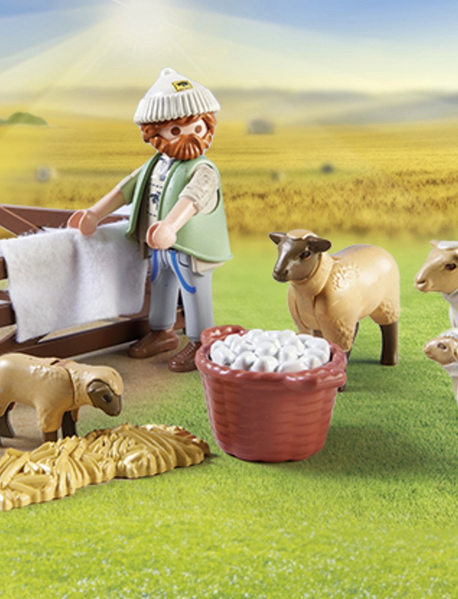 PLAYMOBIL - PLAYMOBIL Country Young Shepherd with flock of sheep - 71444 - playmobil country - multicolored - 0