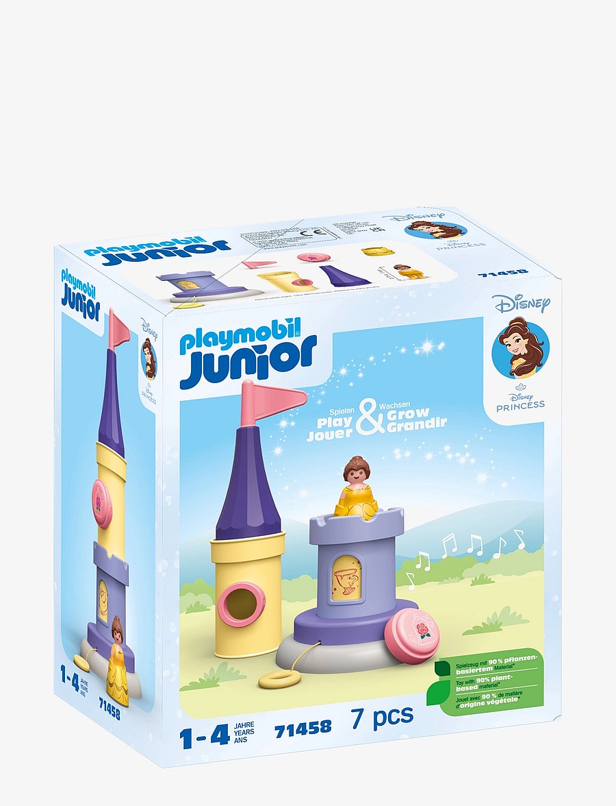 PLAYMOBIL - JUNIOR & Disney: Belle's Play Tower with Sound - playmobil 1.2.3 - multicolored - 0