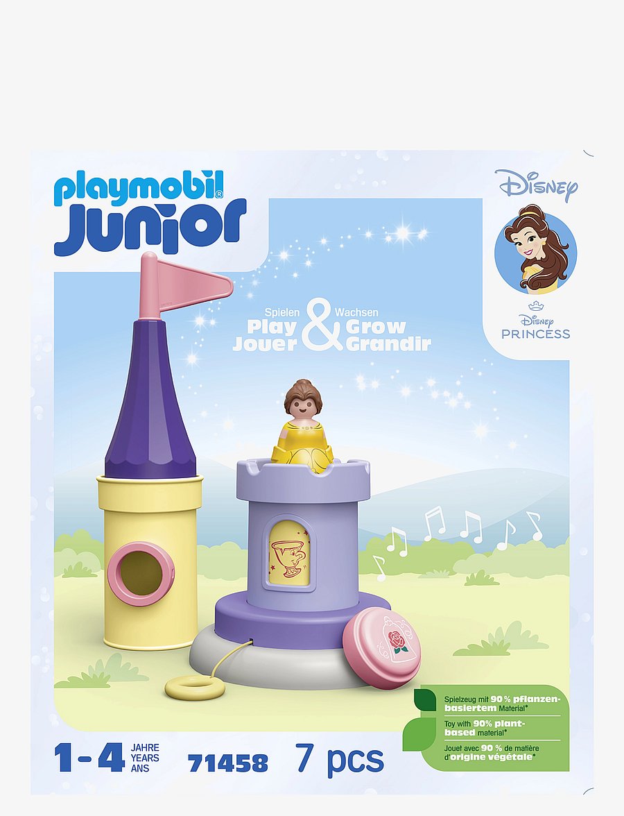 PLAYMOBIL - JUNIOR & Disney: Belle's Play Tower with Sound - playmobil 1.2.3 - multicolored - 1