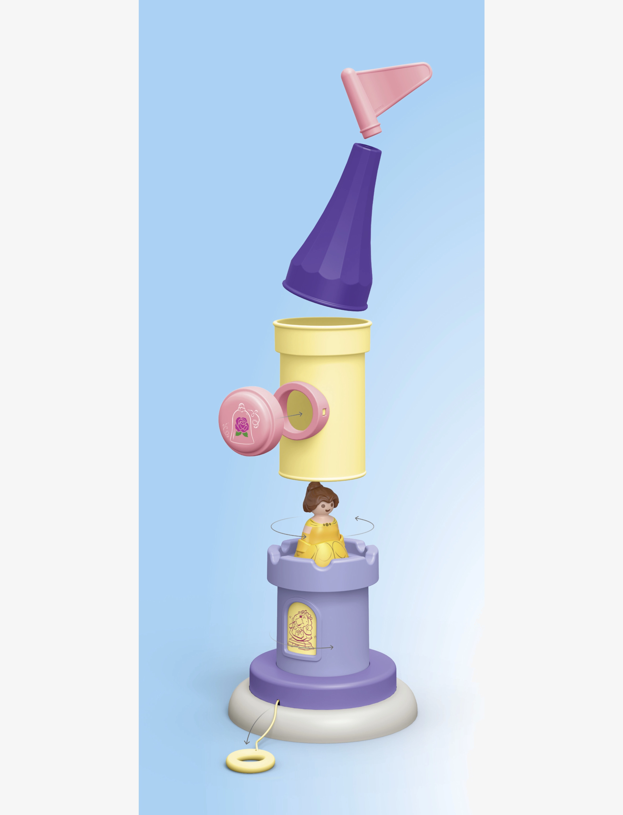 PLAYMOBIL - JUNIOR & Disney: Belle's Play Tower with Sound - playmobil junior - multicolored - 2