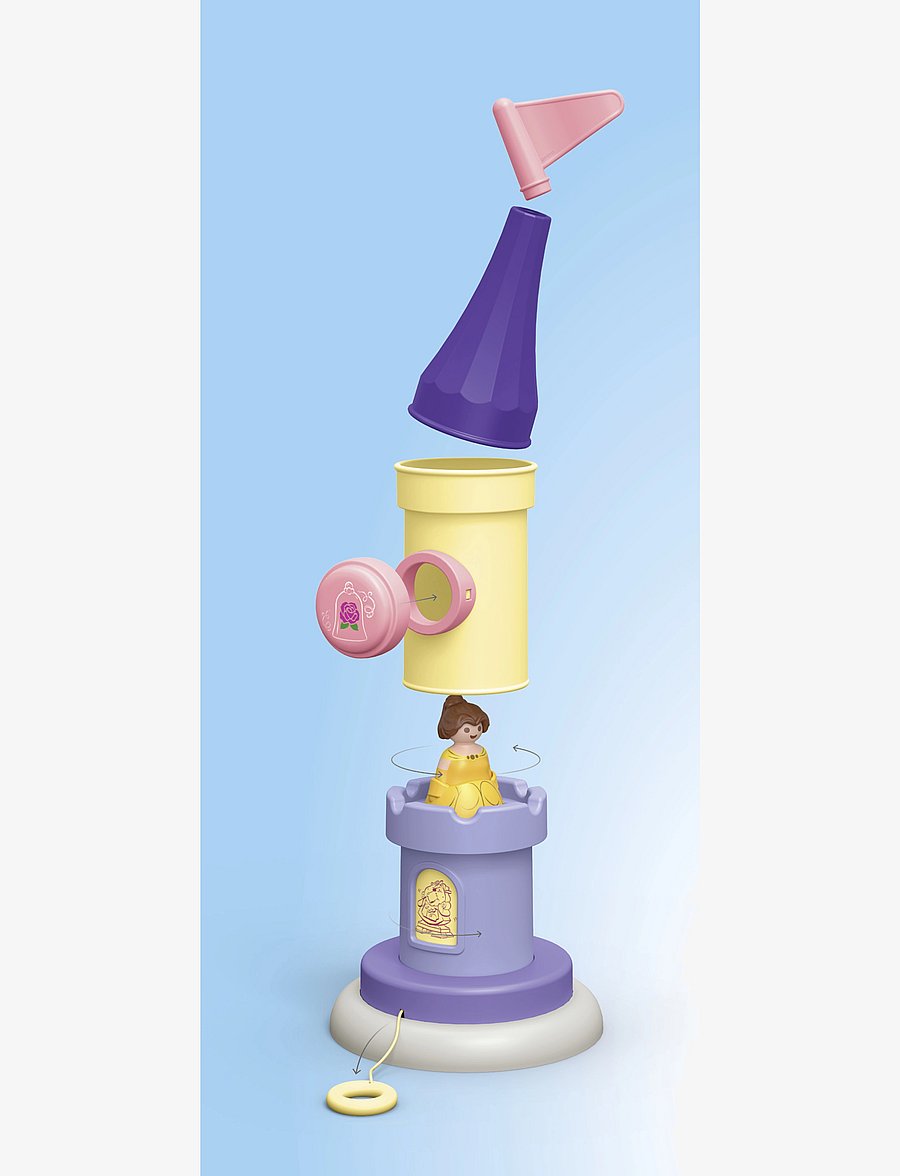PLAYMOBIL - JUNIOR & Disney: Belle's Play Tower with Sound - playmobil 1.2.3 - multicolored - 2