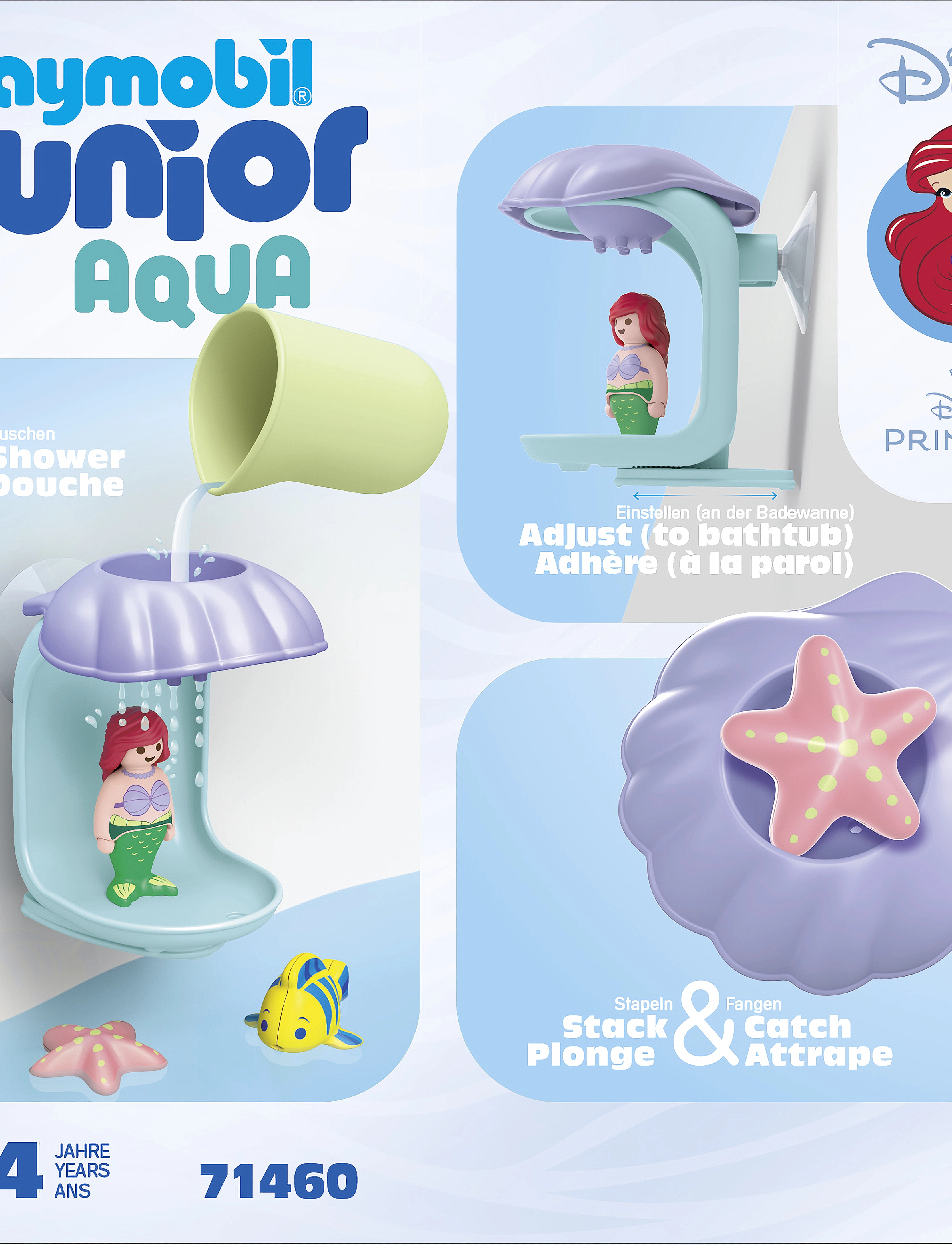 PLAYMOBIL - JUNIOR & Disney: Ariel's Shell Shower - andet vandlegetøj - multicolored - 0