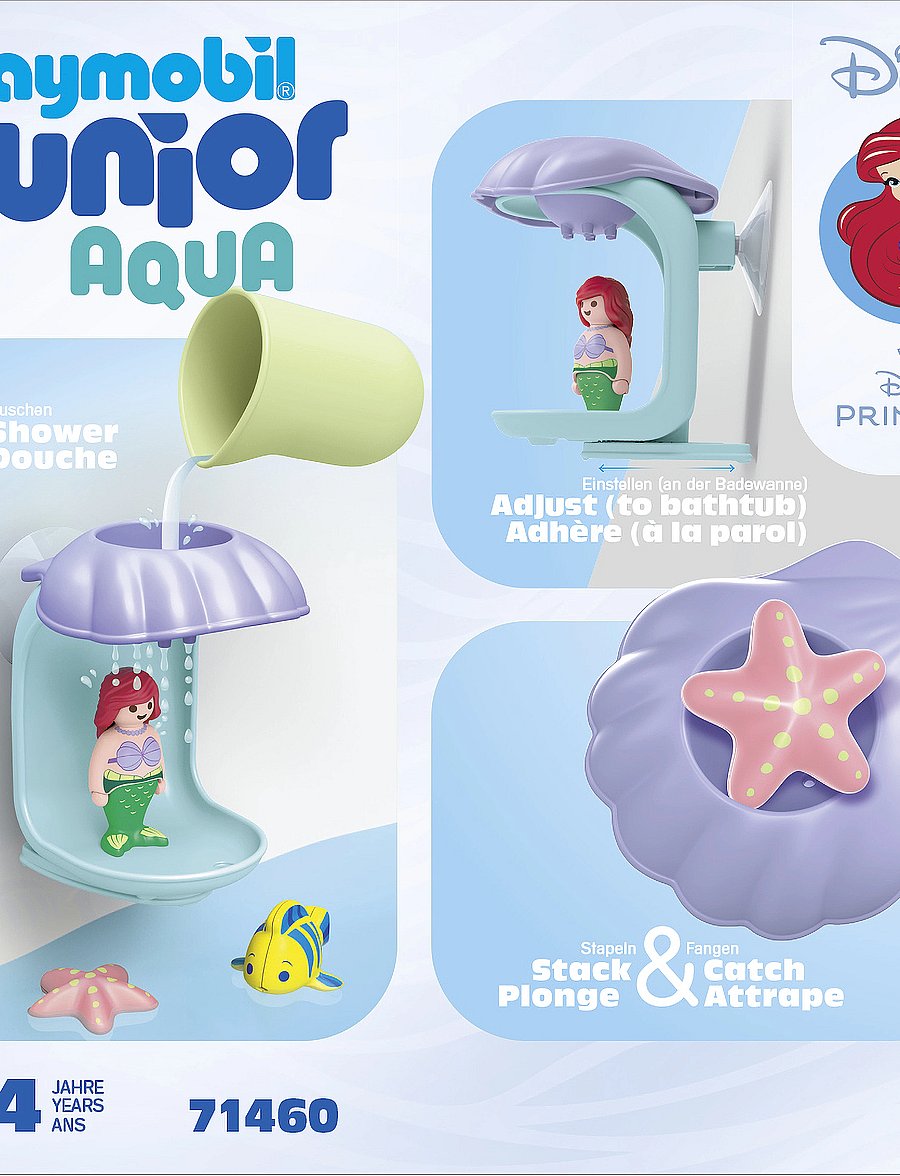 PLAYMOBIL - JUNIOR & Disney: Ariel's Shell Shower - multicolored - 0