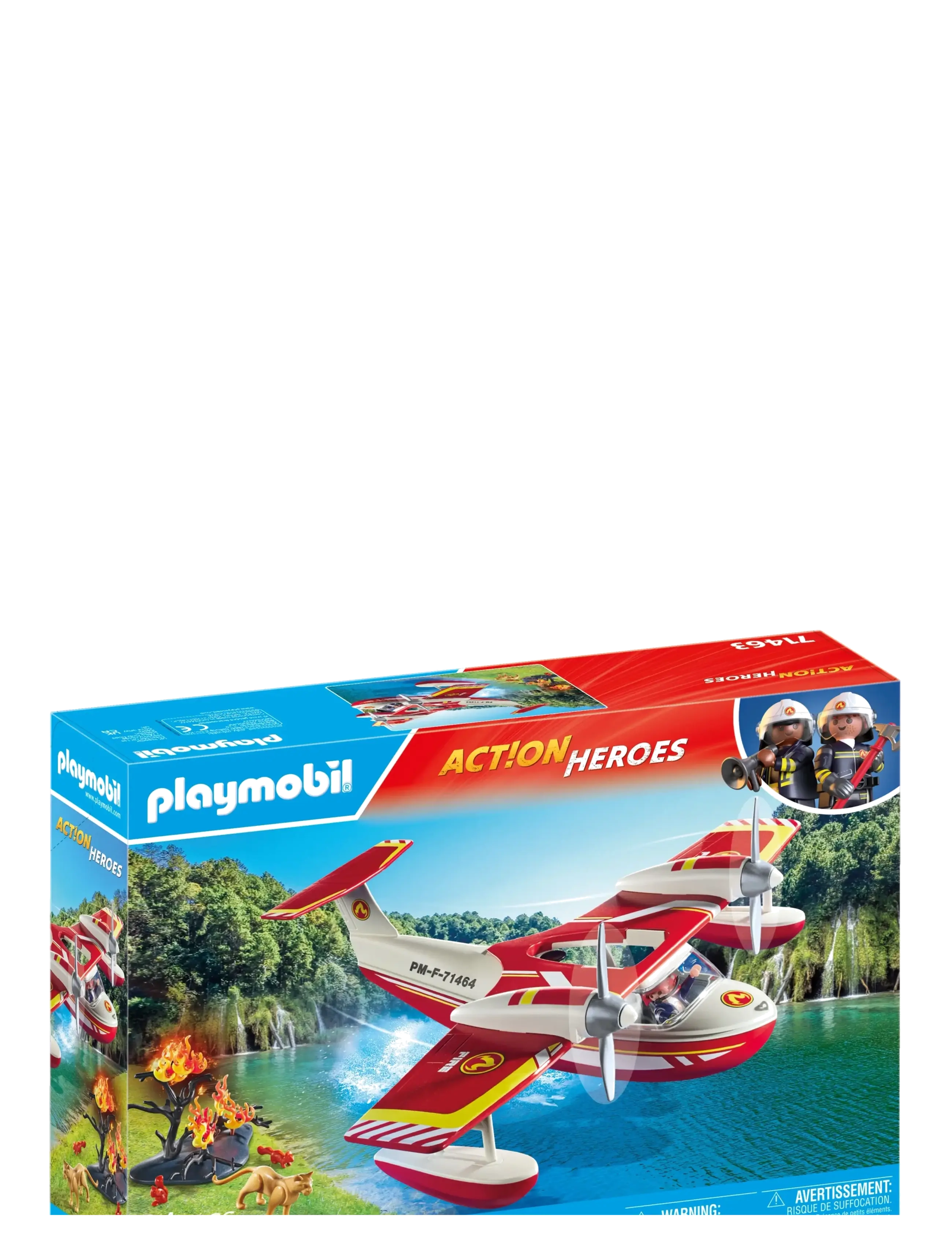 PLAYMOBIL - PLAYMOBIL Brandslukningsfly m/ slukning - 71463 - multicolored - 1