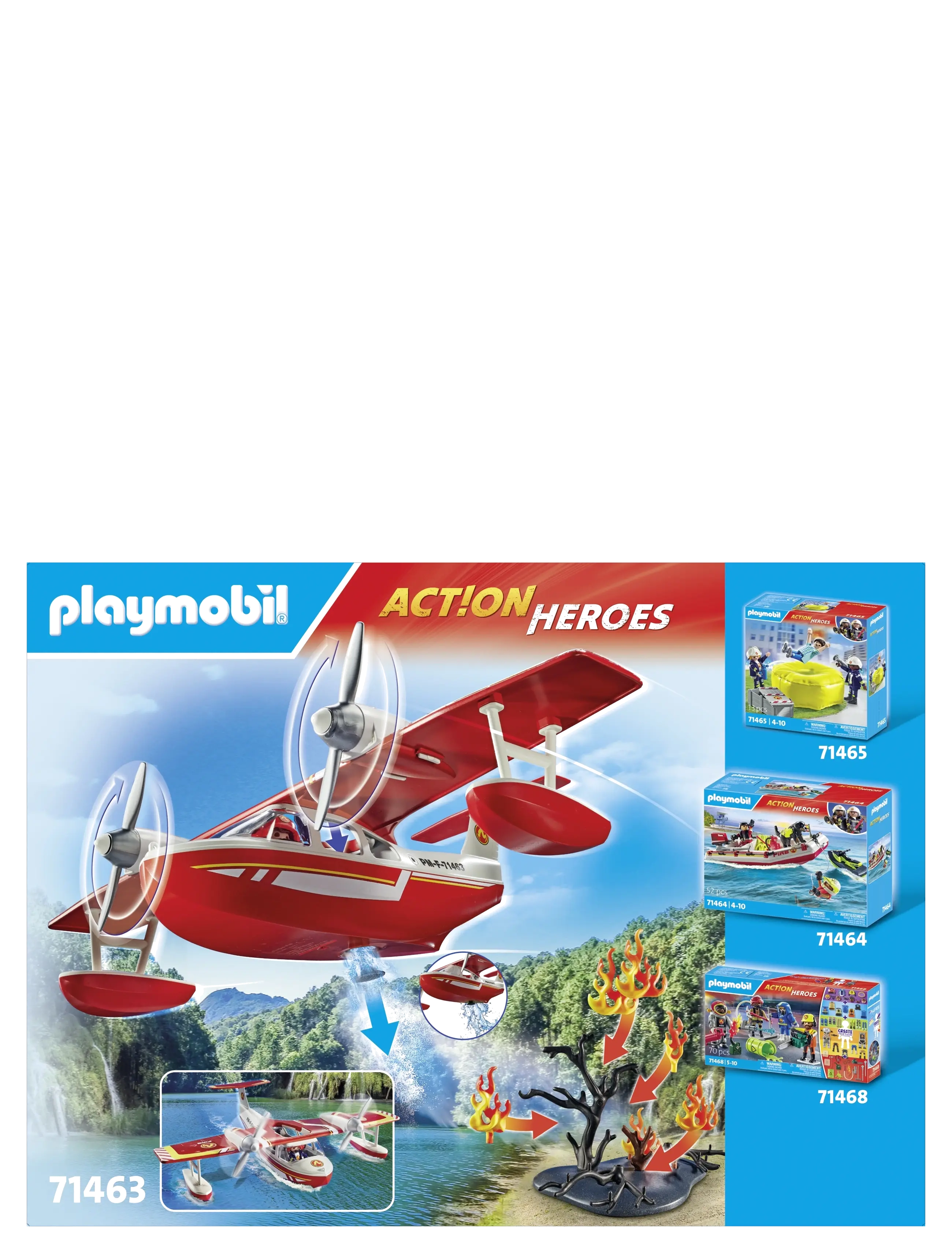 PLAYMOBIL - PLAYMOBIL Brandslukningsfly m/ slukning - 71463 - multicolored - 2