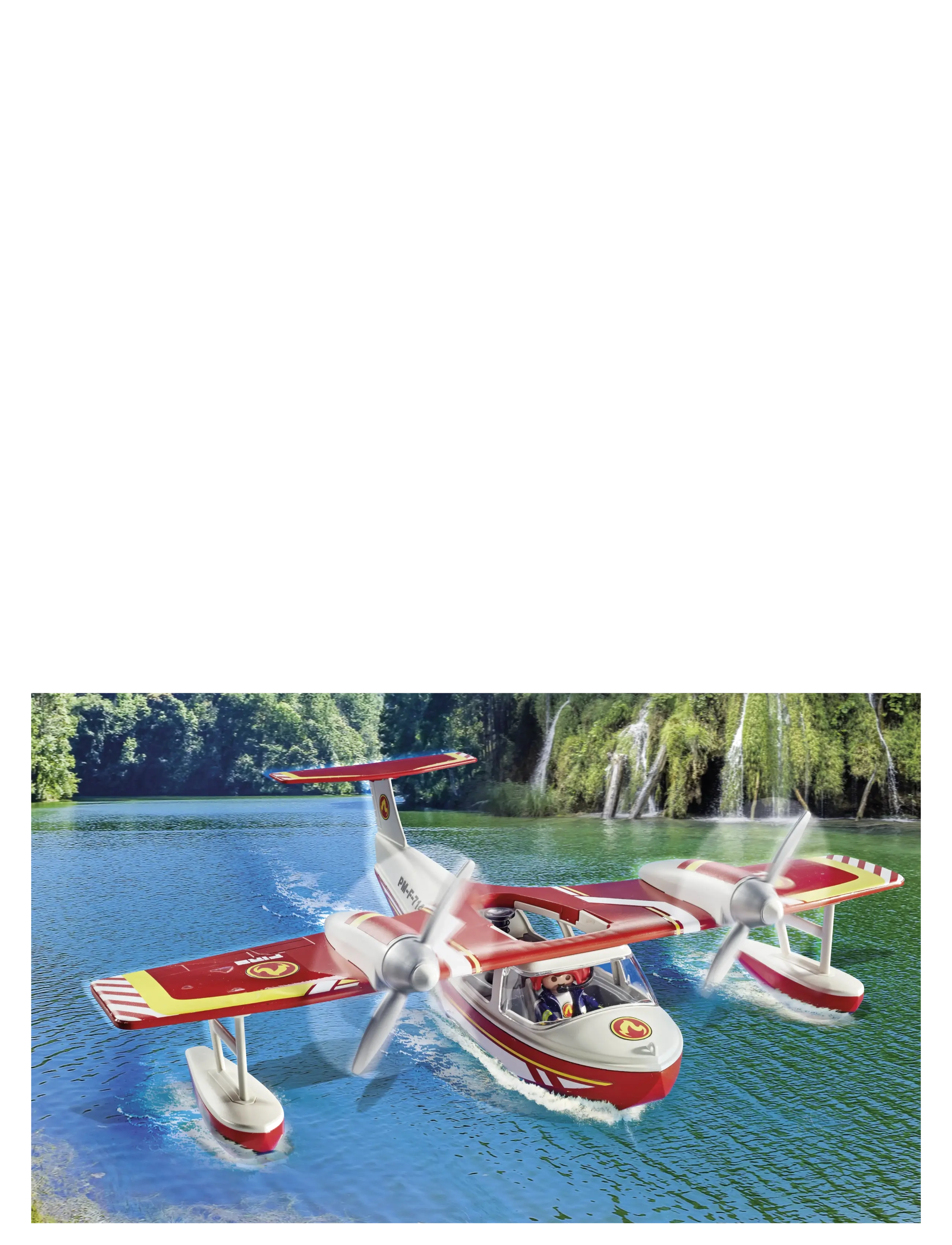 PLAYMOBIL - PLAYMOBIL Brandslukningsfly m/ slukning - 71463 - multicolored - 5