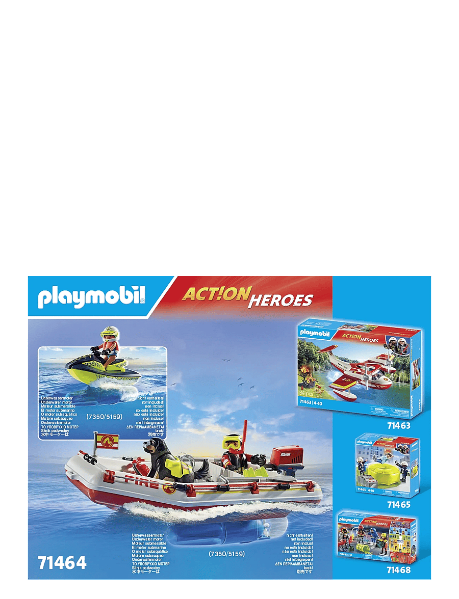 PLAYMOBIL - Fireboat with Aqua Scooter - multicolored - 2