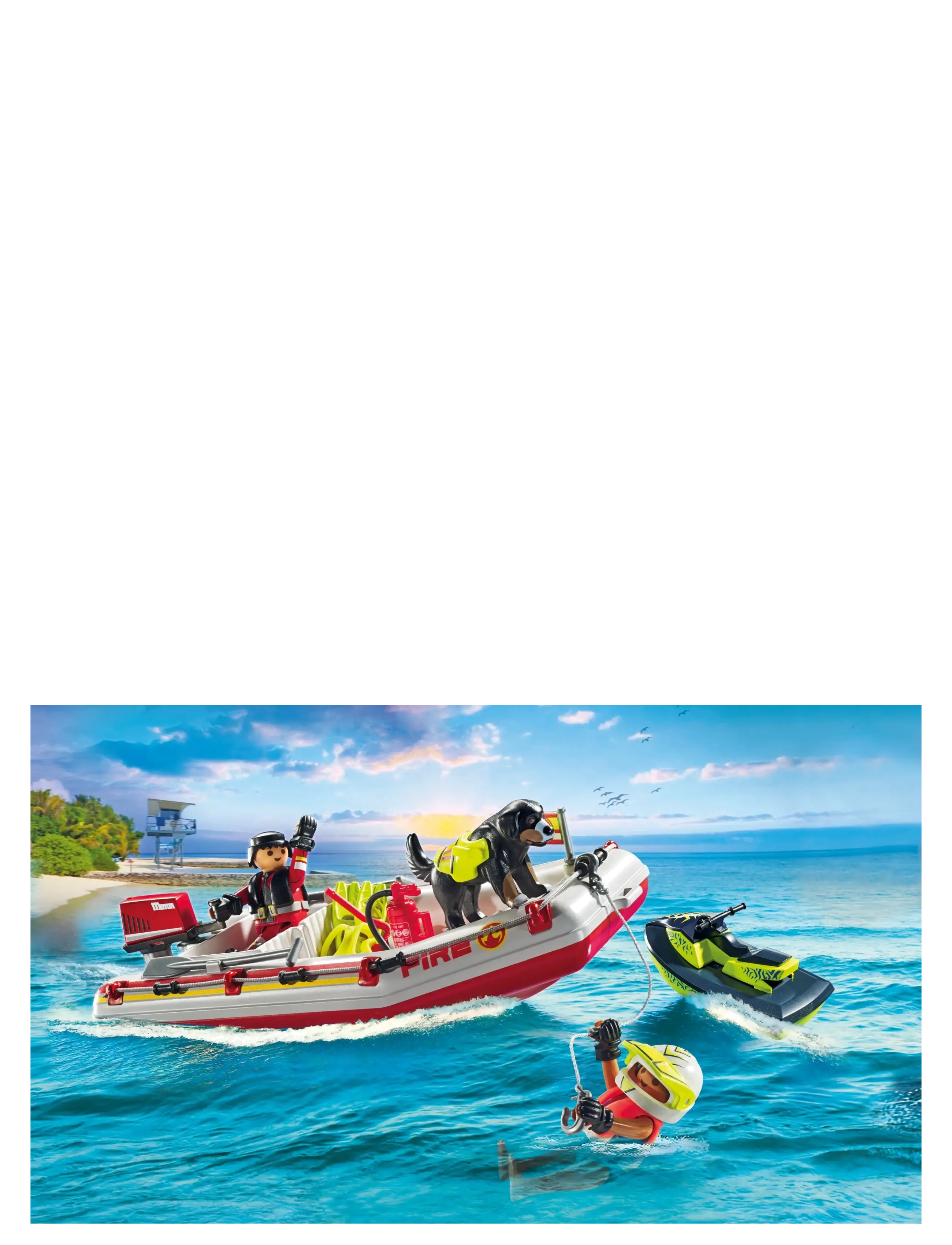 PLAYMOBIL - Fireboat with Aqua Scooter - multicolored - 3