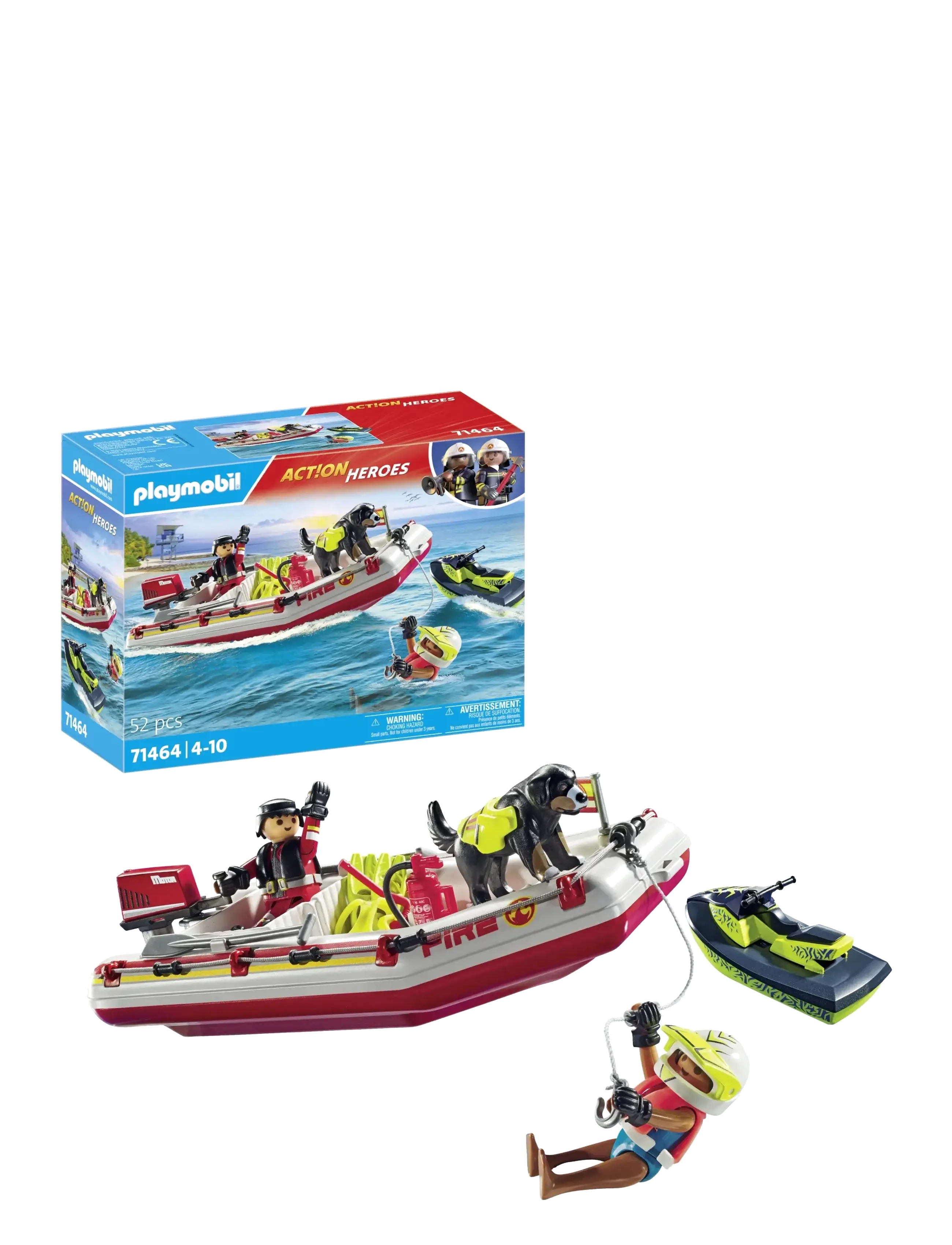 PLAYMOBIL - Fireboat with Aqua Scooter - multicolored - 4