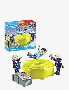 PLAYMOBIL Action Heroes Firefighter with air pillow - 71465, PLAYMOBIL