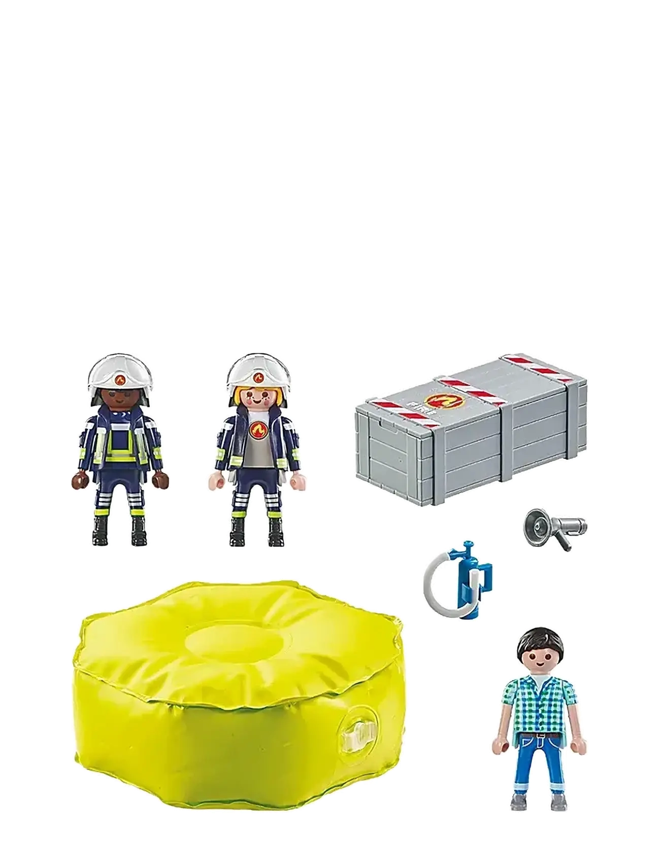 PLAYMOBIL - PLAYMOBIL Action Heroes Brandmand med luftpude - 71465 - playmobil action heroes - multicolored - 1