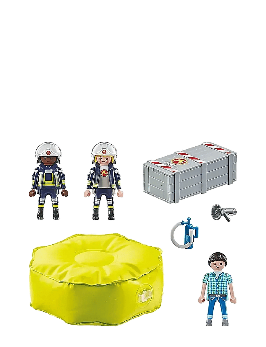 PLAYMOBIL - PLAYMOBIL Action Heroes Firefighter with air pillow - 71465 - playmobil action heroes - multicolored - 1