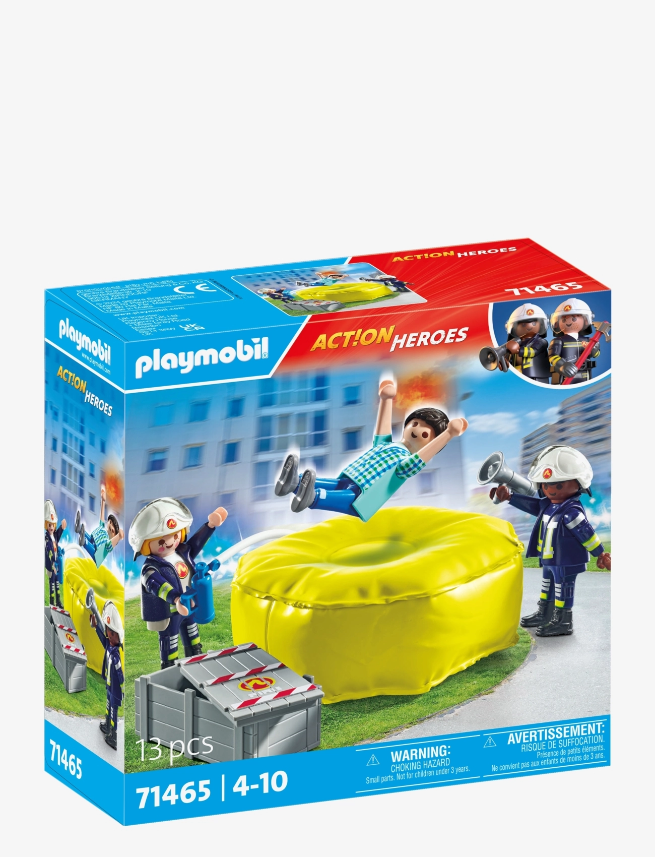 PLAYMOBIL - PLAYMOBIL Action Heroes Brandmand med luftpude - 71465 - playmobil action heroes - multicolored - 2