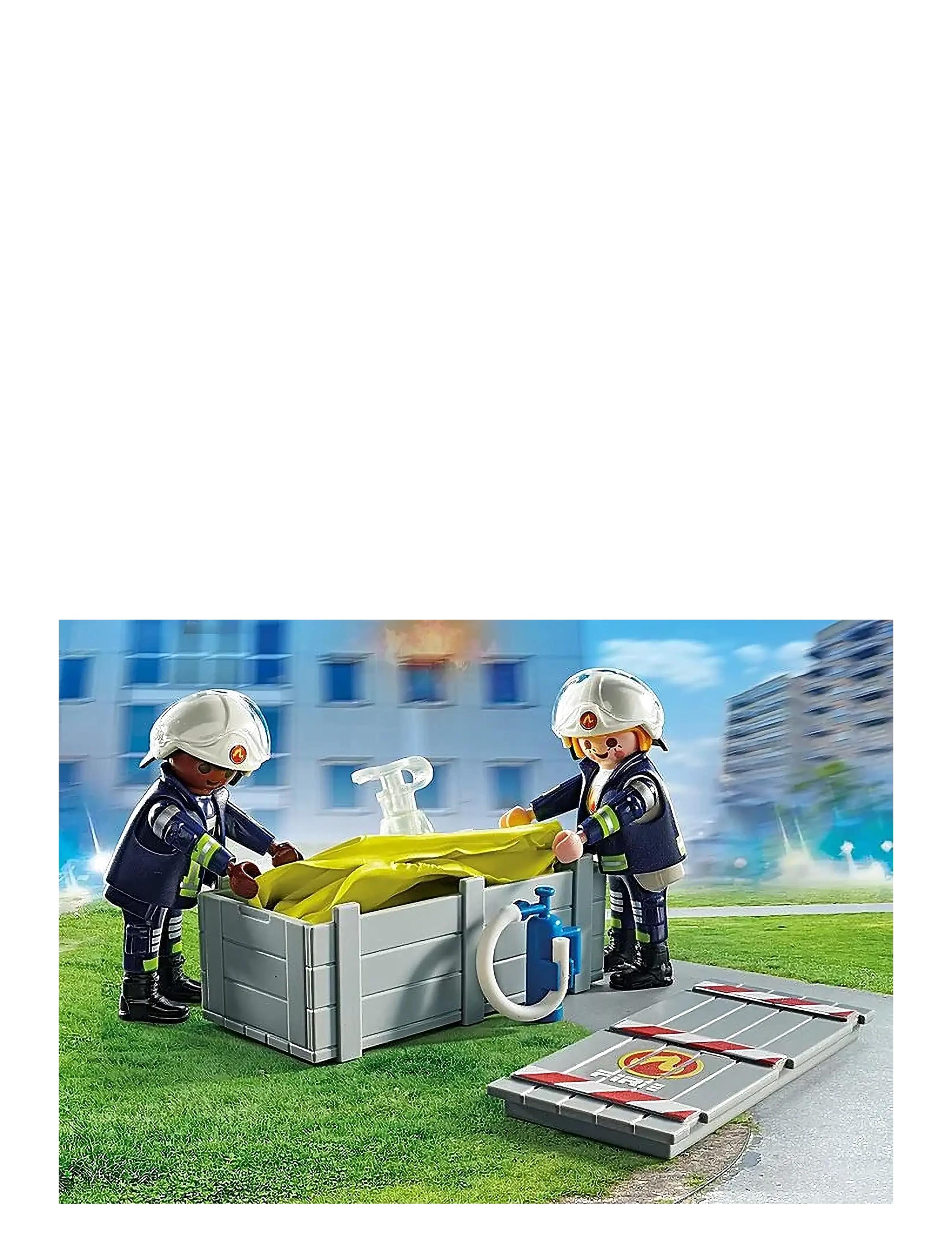 PLAYMOBIL - PLAYMOBIL Action Heroes Brandmand med luftpude - 71465 - playmobil action heroes - multicolored - 3