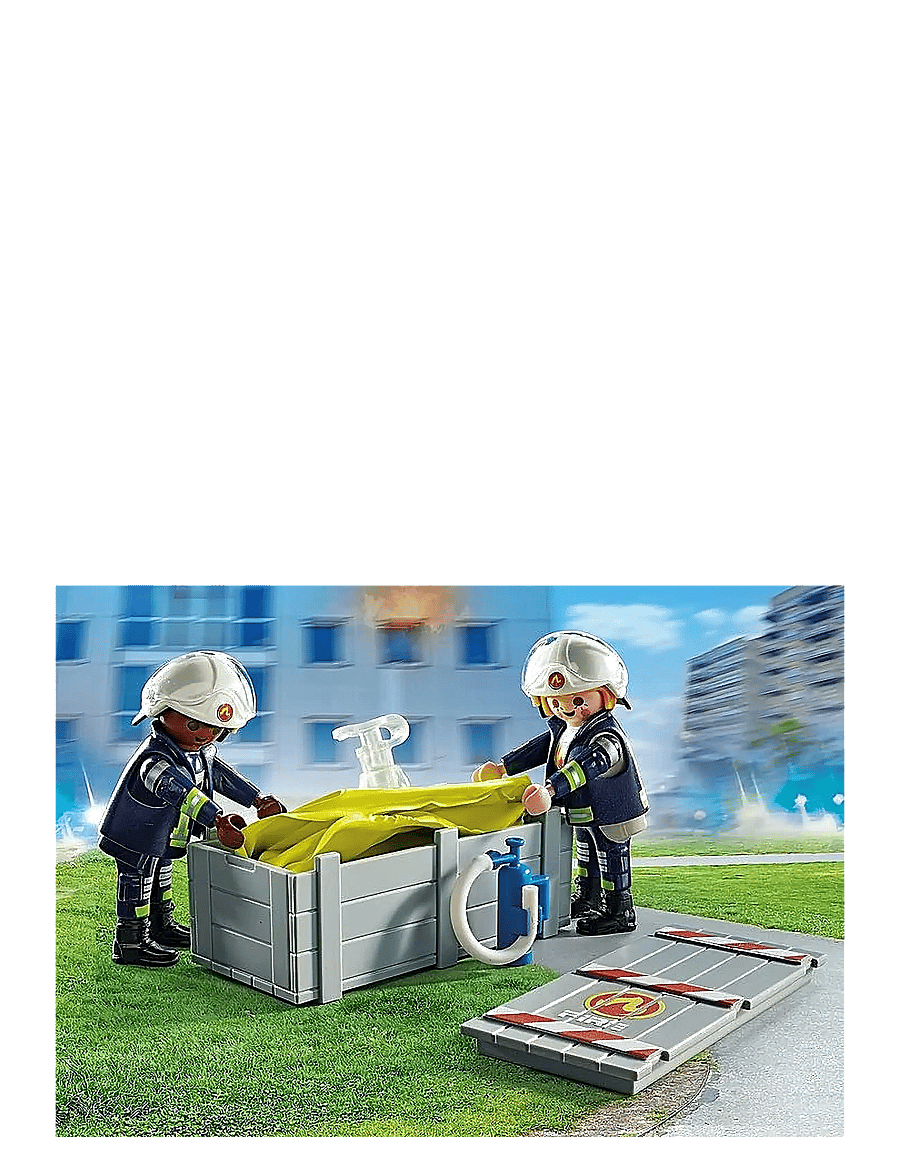 PLAYMOBIL - PLAYMOBIL Action Heroes Firefighter with air pillow - 71465 - playmobil action heroes - multicolored - 3
