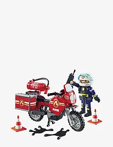 PLAYMOBIL Action Heroes Fire engine at the scene of accident - 71466, PLAYMOBIL