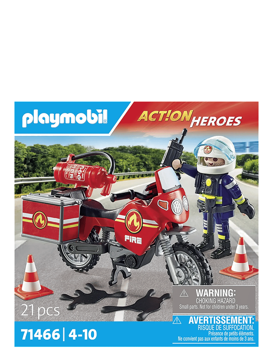 PLAYMOBIL - Fire Motorcycle & Oil Spill Incident - madalaimad hinnad - multicolored - 0