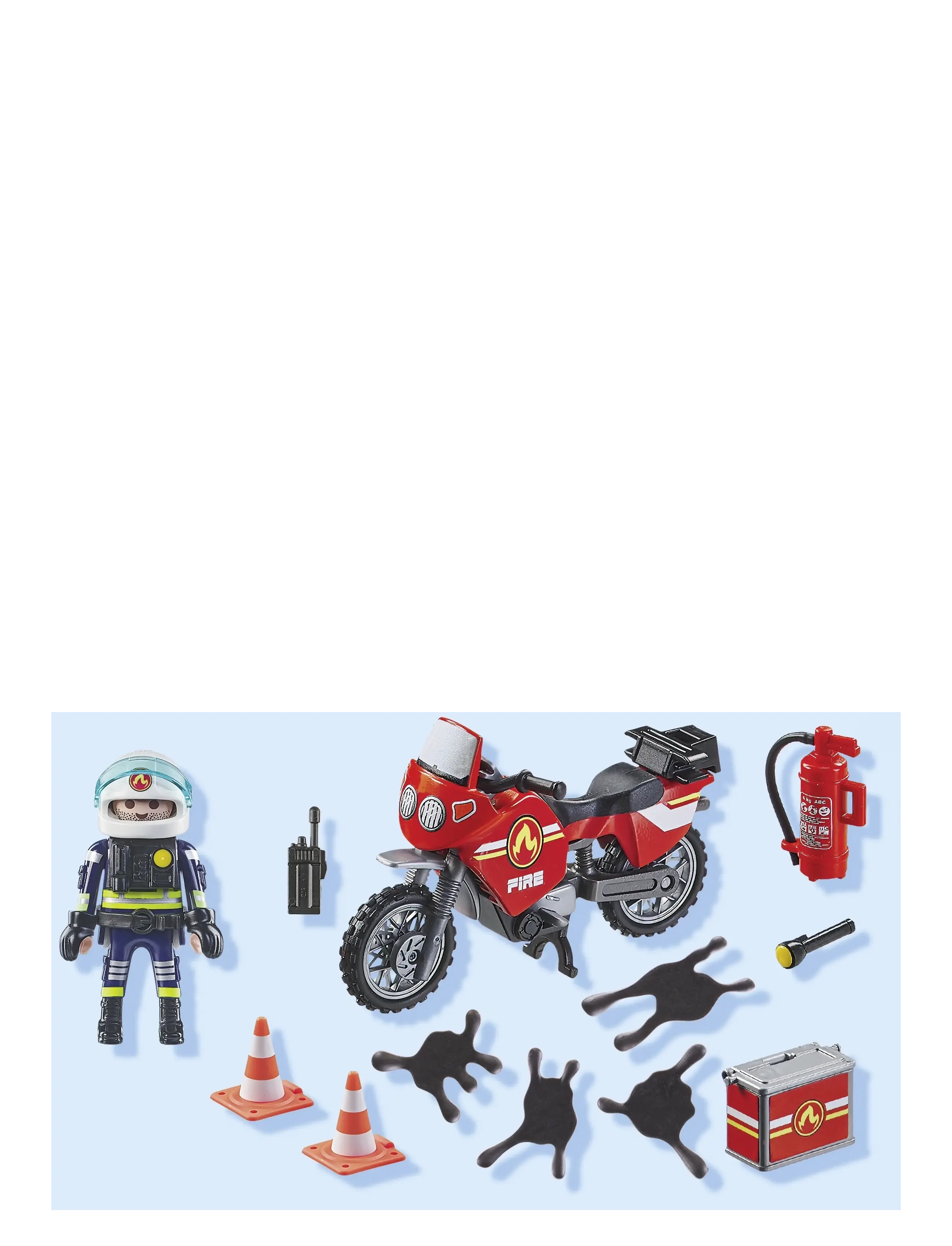 PLAYMOBIL - PLAYMOBIL Action Heroes Brandbil på ulykkesstedet - 71466 - multicolored - 5