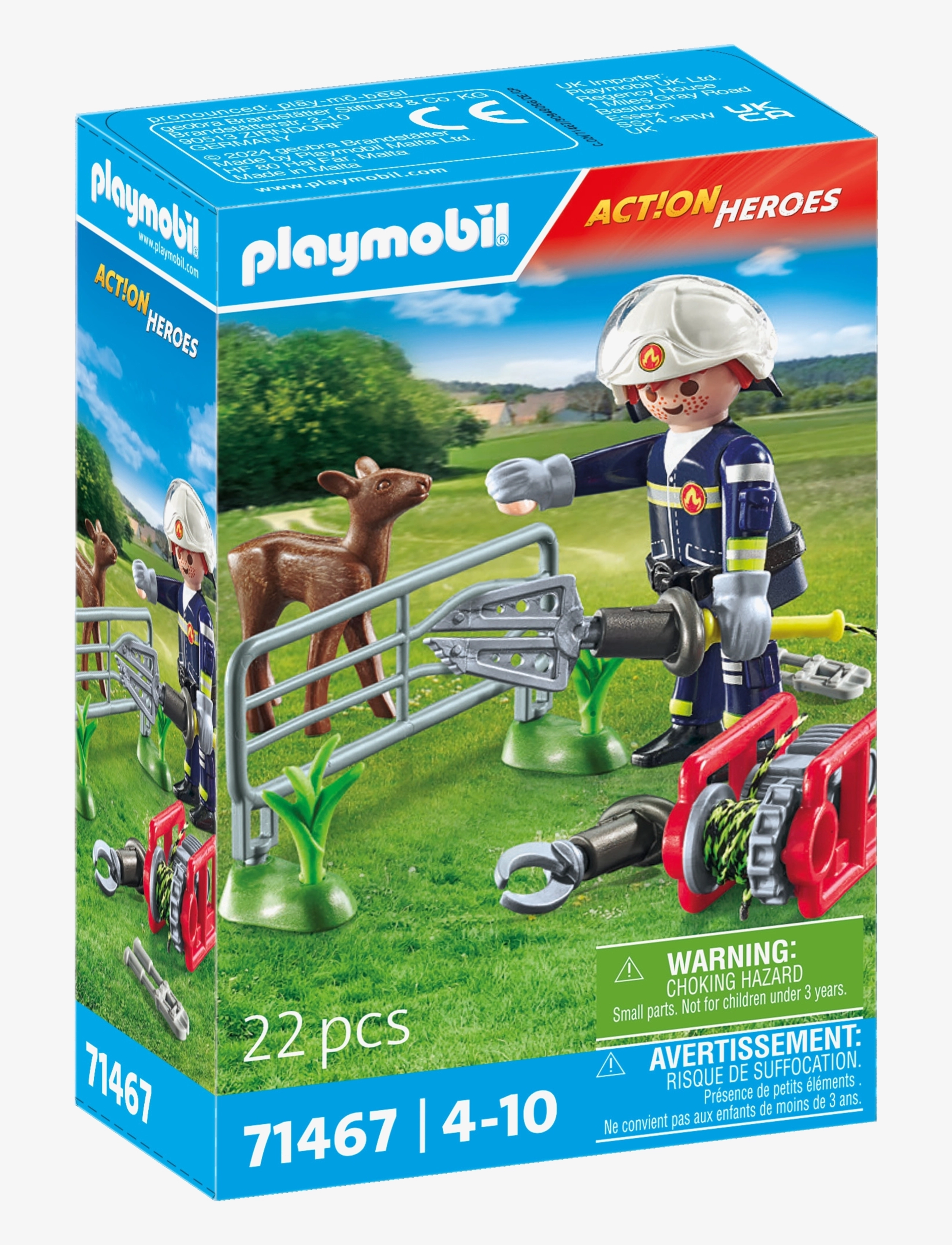 PLAYMOBIL - PLAYMOBIL Action Heroes Brandmændenes dyreredning - 71467 - playmobil action heroes - multicolored - 2