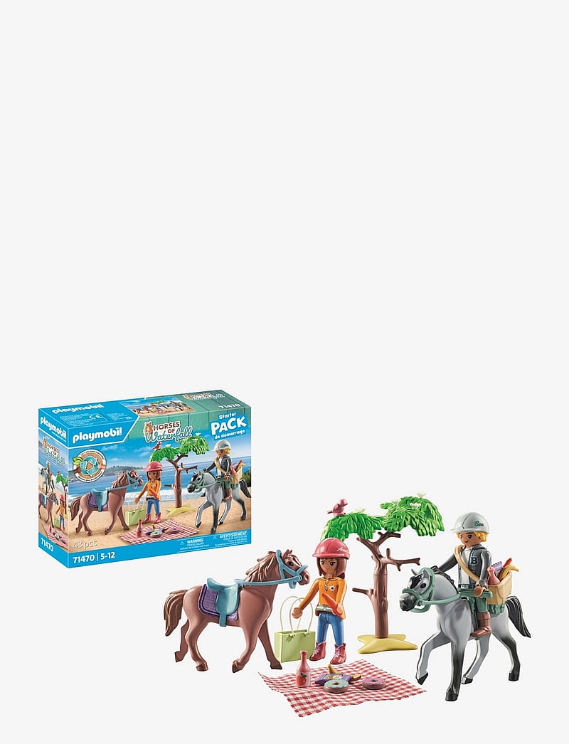 PLAYMOBIL - PLAYMOBIL Starter Pack Horseback riding trip to the beach with Amelia and Ben - 71470 - playmobil starter packs - multicolored - 1