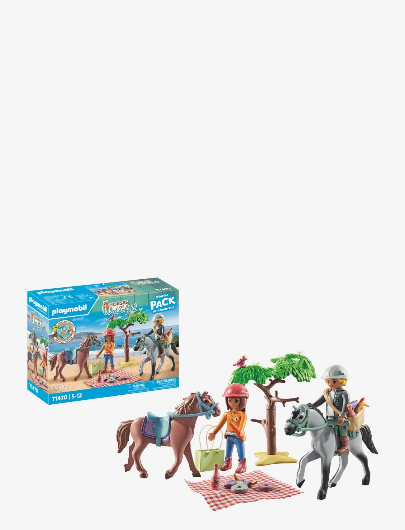 PLAYMOBIL - PLAYMOBIL Ridetur til stranden m/ Amelia & Ben - 71470 - playmobil starter packs - multicolored - 1