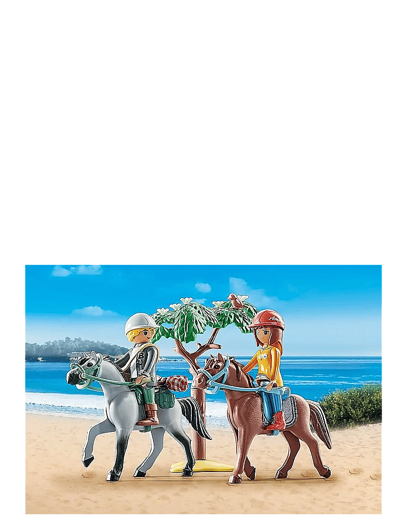 PLAYMOBIL - PLAYMOBIL Starter Pack Horseback riding trip to the beach with Amelia and Ben - 71470 - playmobil starter packs - multicolored - 2