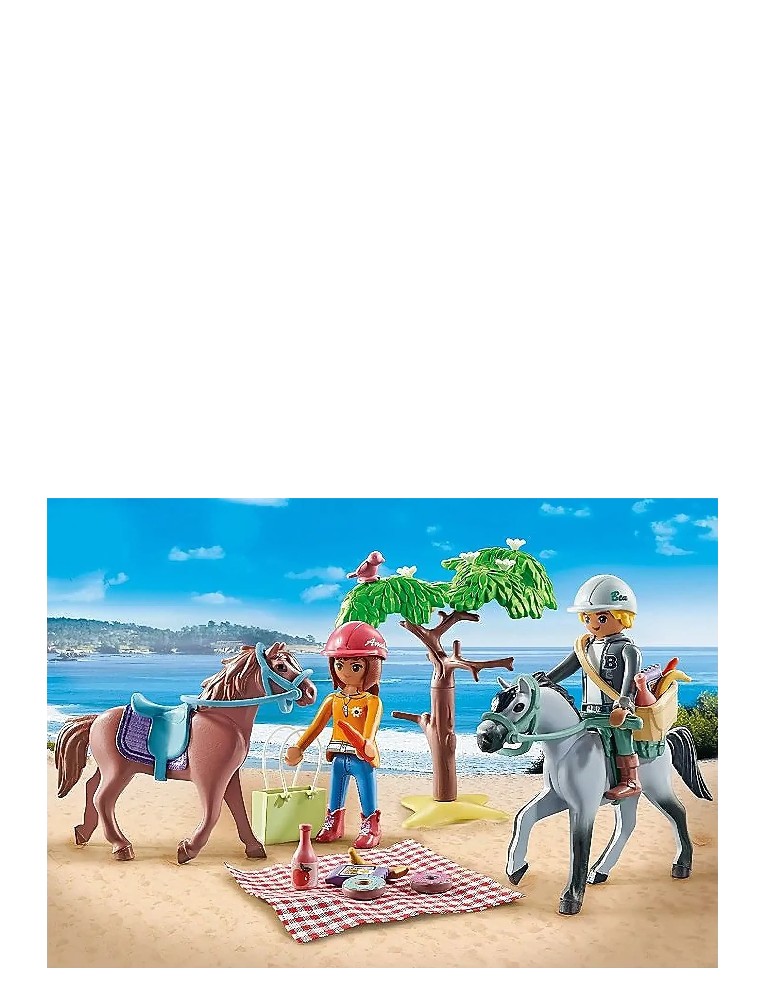 PLAYMOBIL - PLAYMOBIL Ridetur til stranden m/ Amelia & Ben - 71470 - playmobil starter packs - multicolored - 3