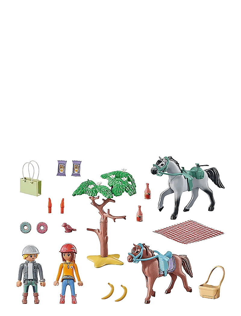 PLAYMOBIL - PLAYMOBIL Starter Pack Horseback riding trip to the beach with Amelia and Ben - 71470 - playmobil starter packs - multicolored - 4