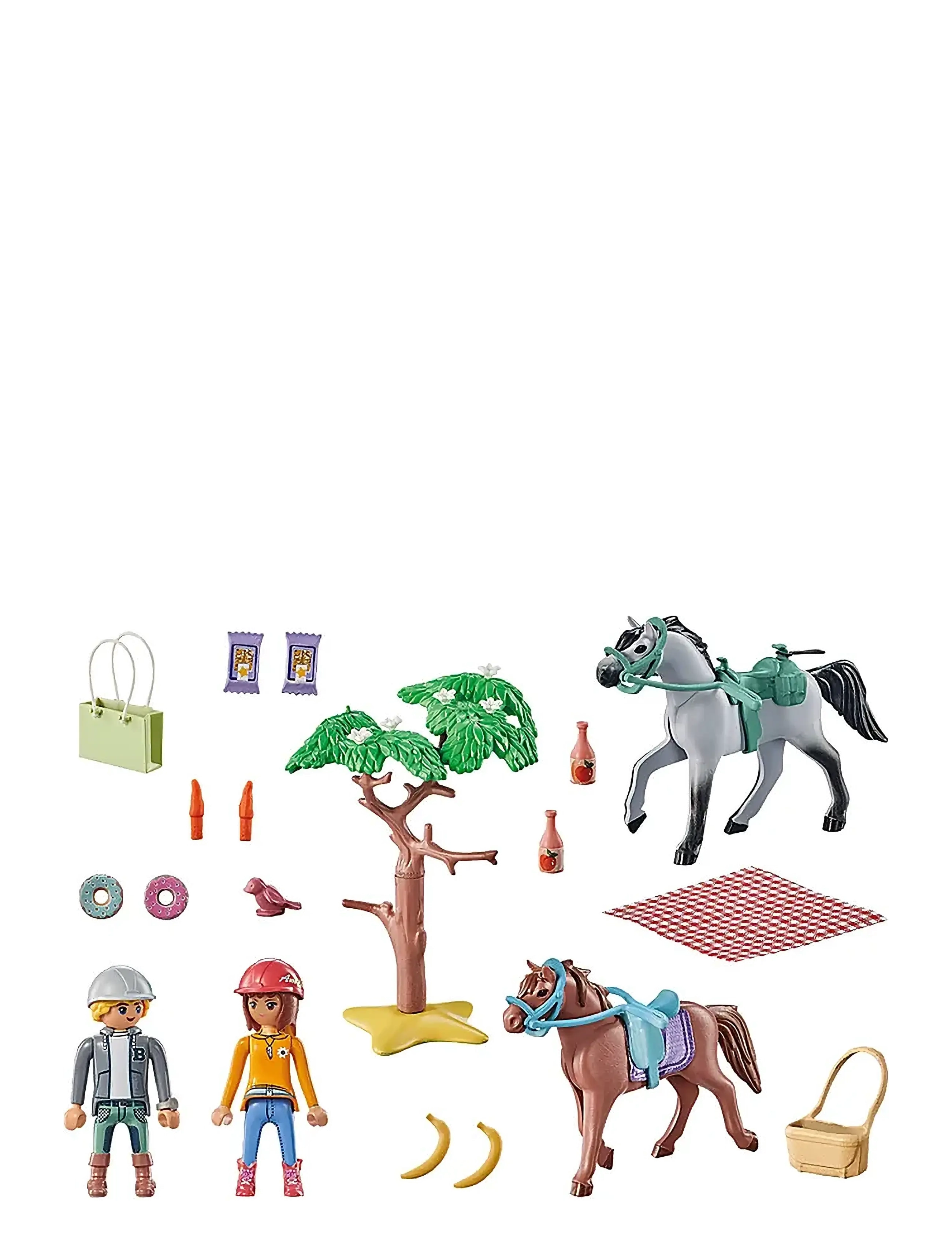 PLAYMOBIL - PLAYMOBIL Ridetur til stranden m/ Amelia & Ben - 71470 - playmobil starter packs - multicolored - 4