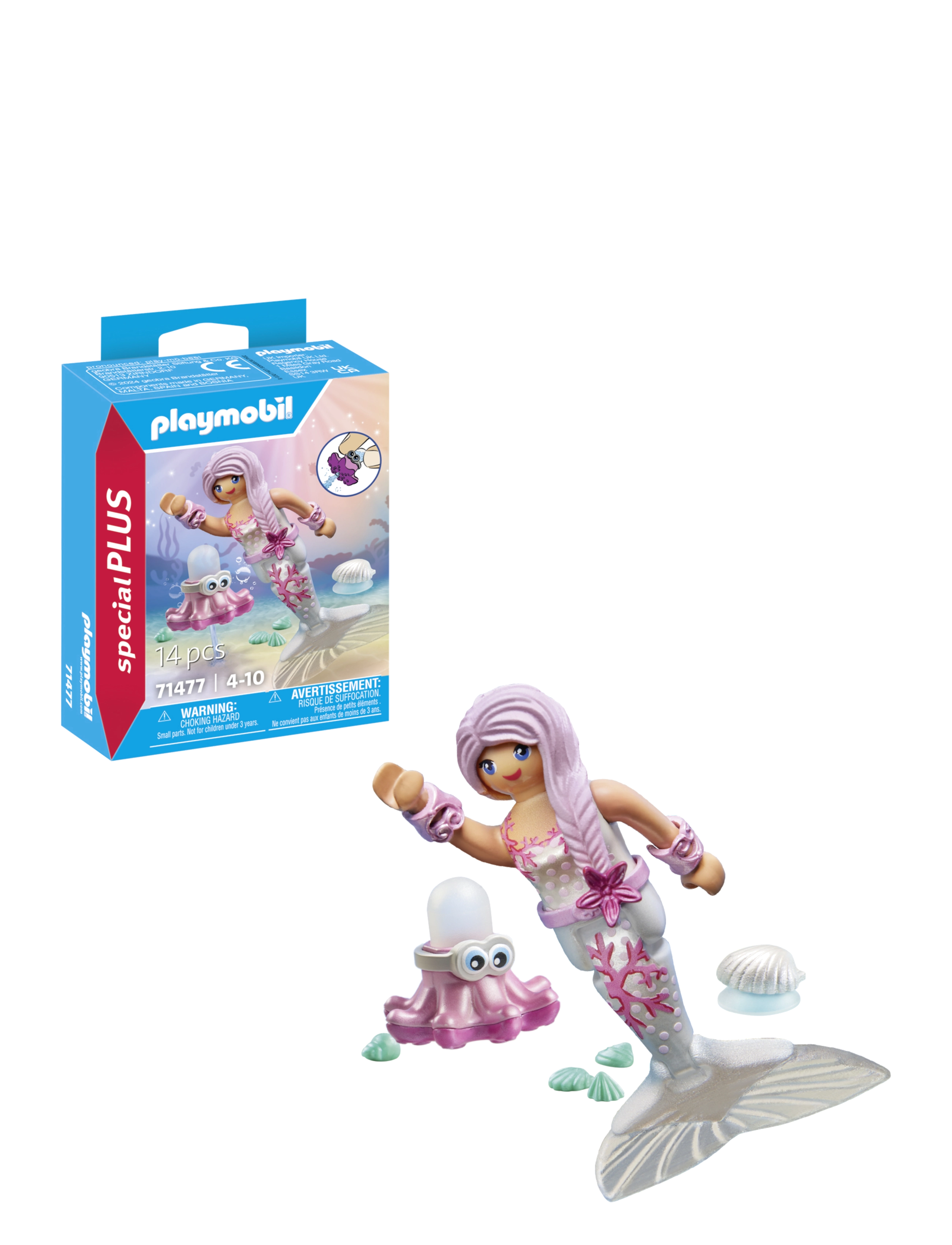 PLAYMOBIL - Sjøfrue med vannsprutende blekksprut - playmobil special plus - multicolored - 1
