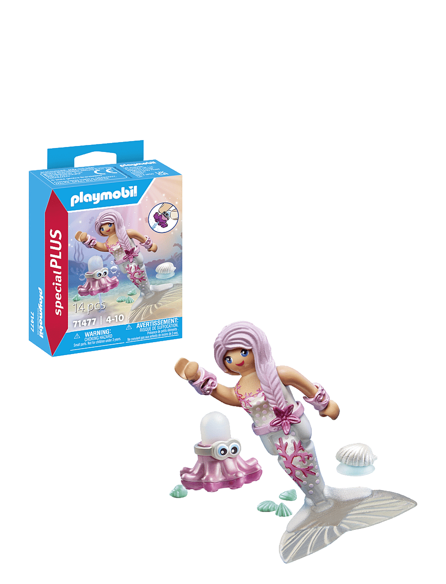 PLAYMOBIL - Sjøfrue med vannsprutende blekksprut - playmobil special plus - multicolored - 1