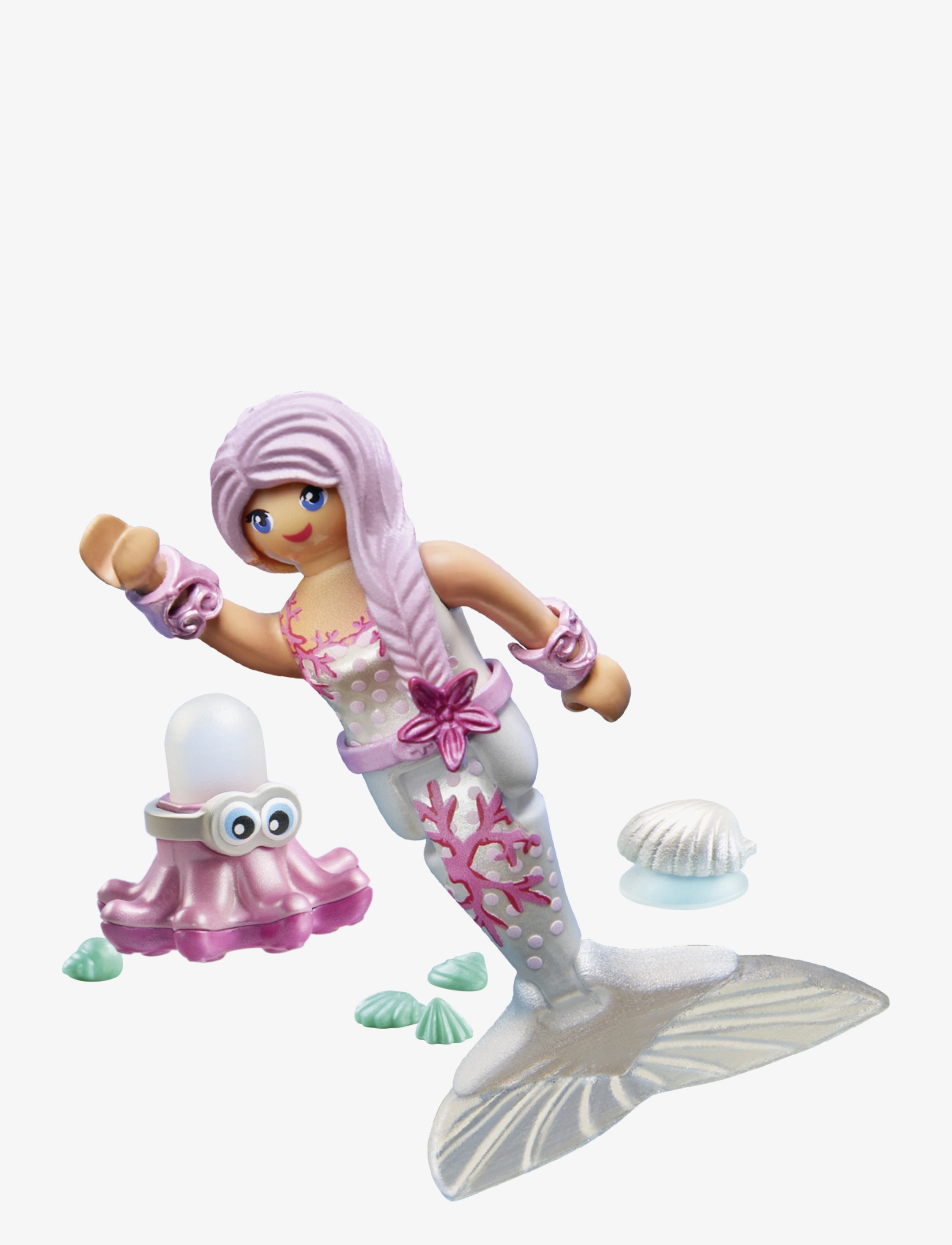 PLAYMOBIL PLAYMOBIL Havfrue med sprøjteblæksprutte - 71477 - Vinterkollektion - MULTICOLORED / multi