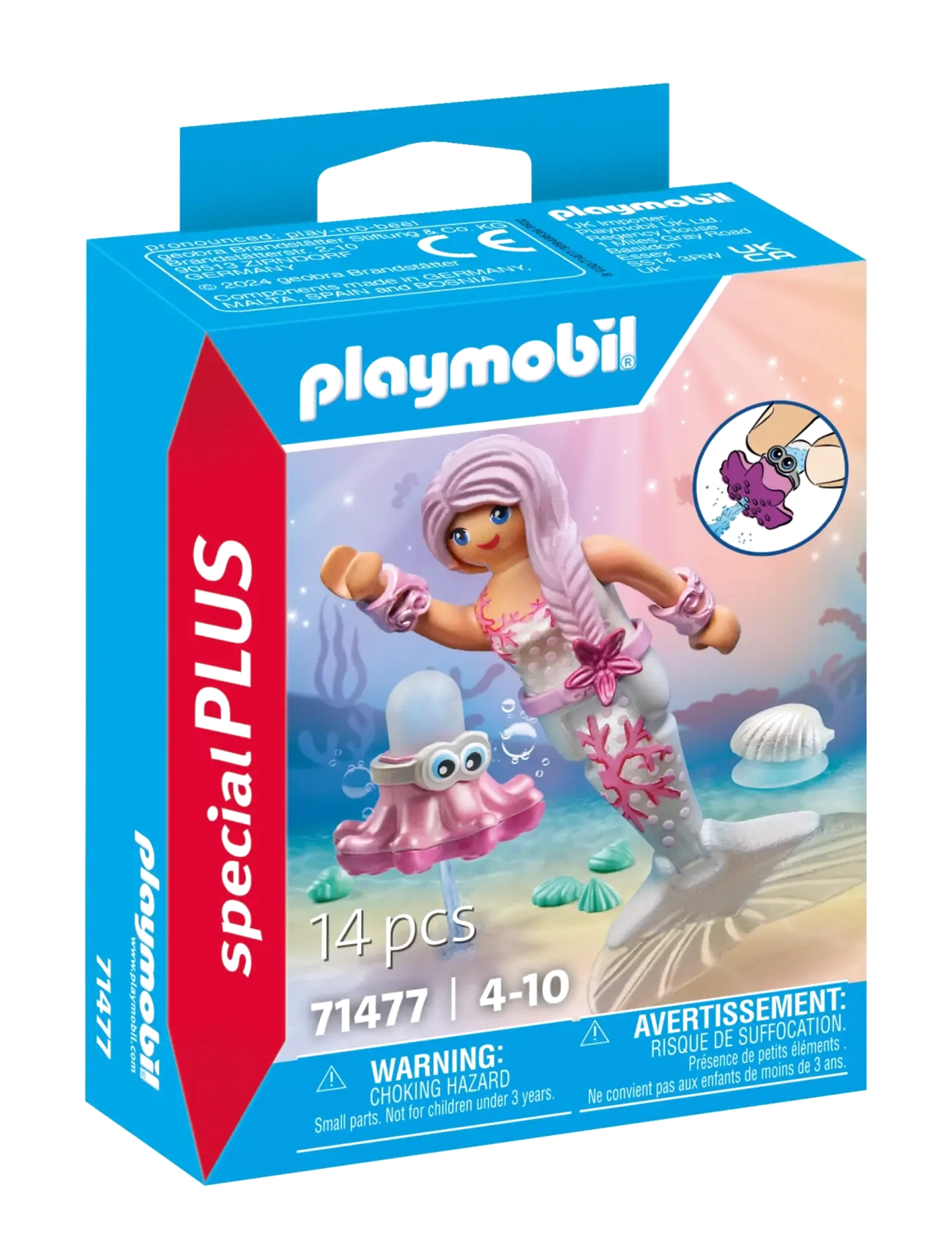 PLAYMOBIL - Sjøfrue med vannsprutende blekksprut - playmobil special plus - multicolored - 2
